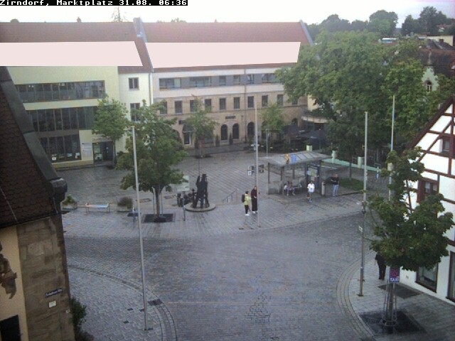 Archived image Webcam Town square Zirndorf