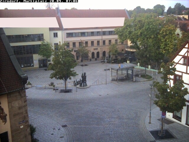 Archived image Webcam Town square Zirndorf