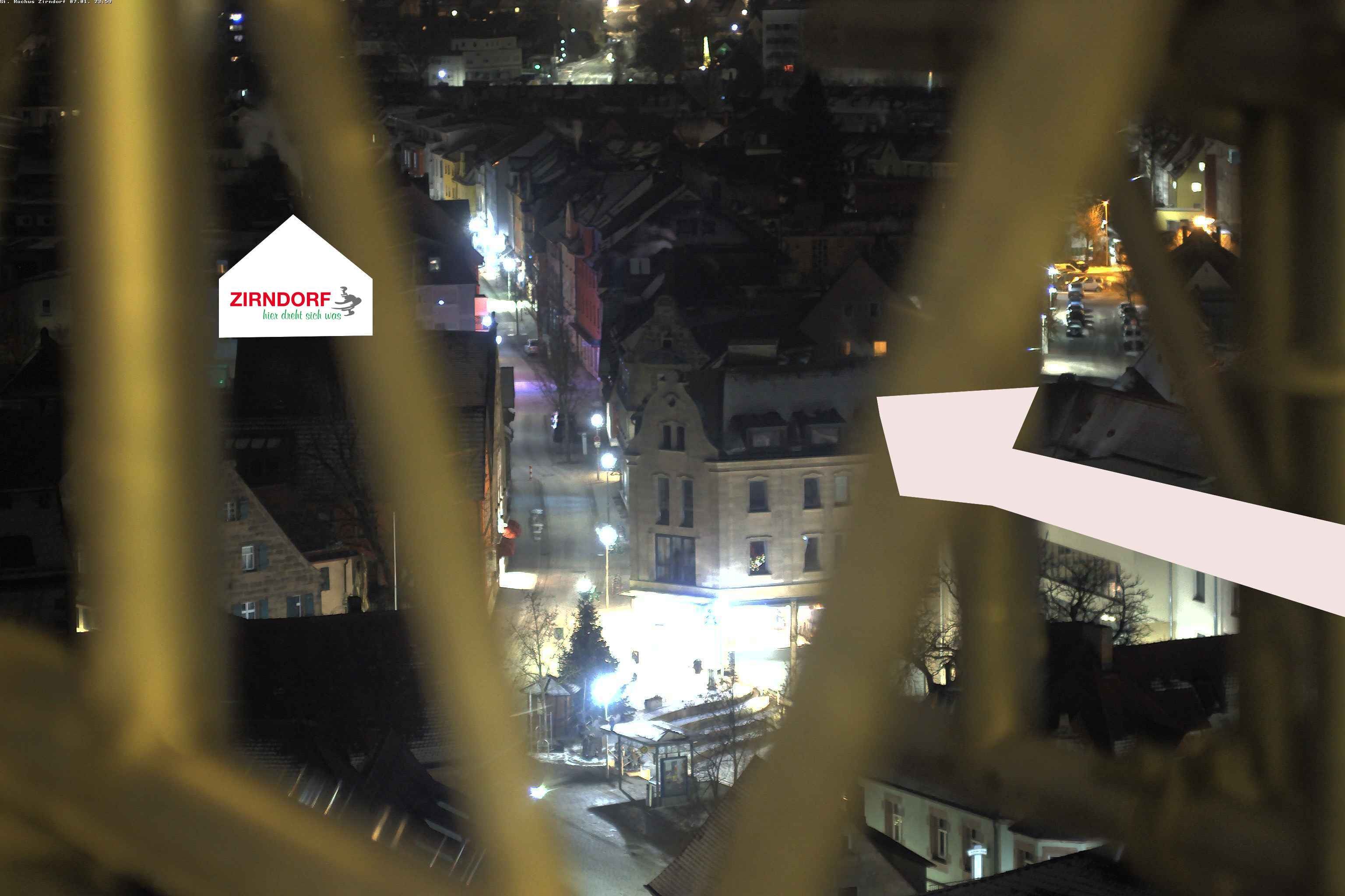 Archiv Foto Webcam Kirchturm Zirndorf