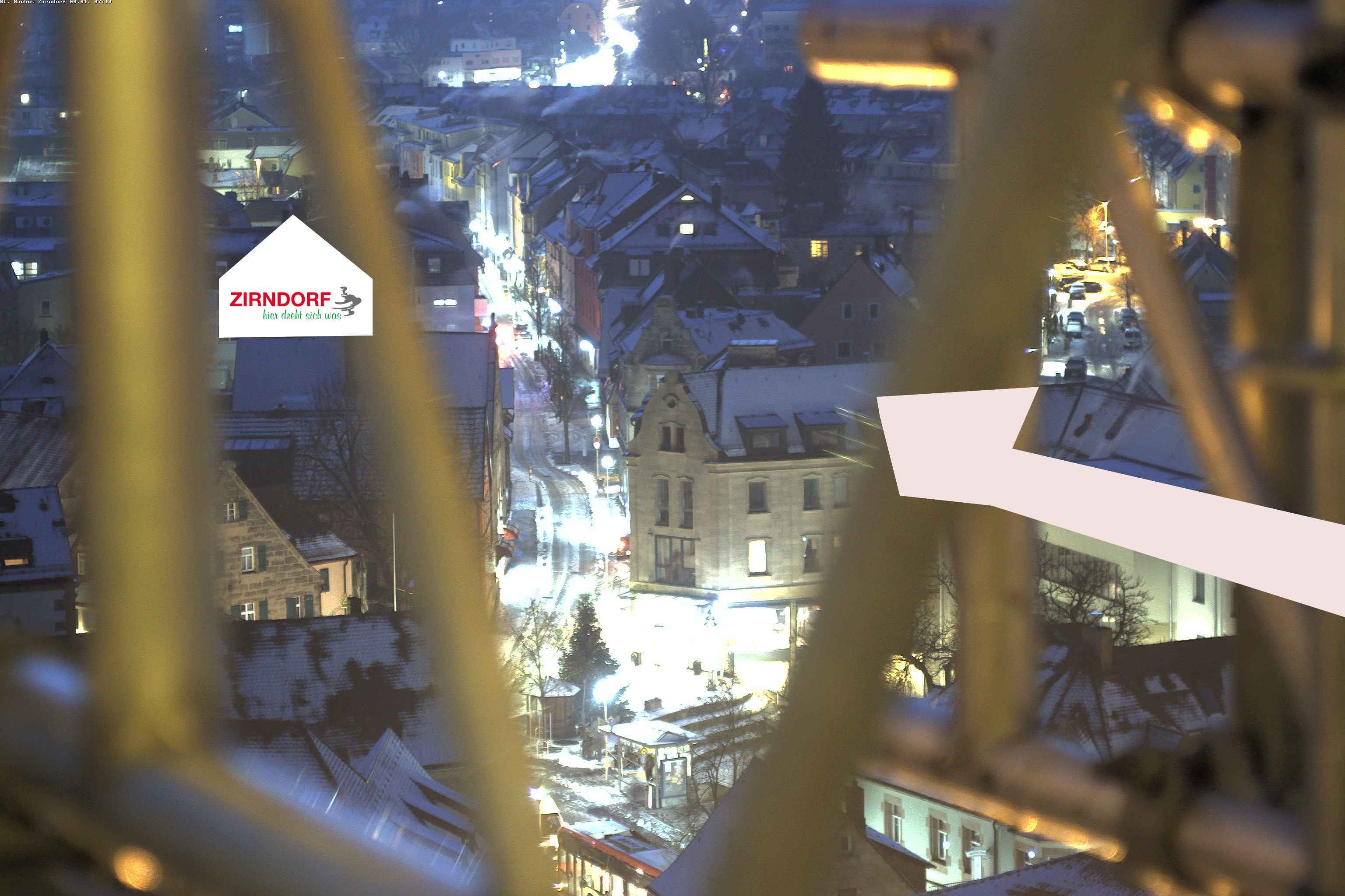 Archiv Foto Webcam Kirchturm Zirndorf