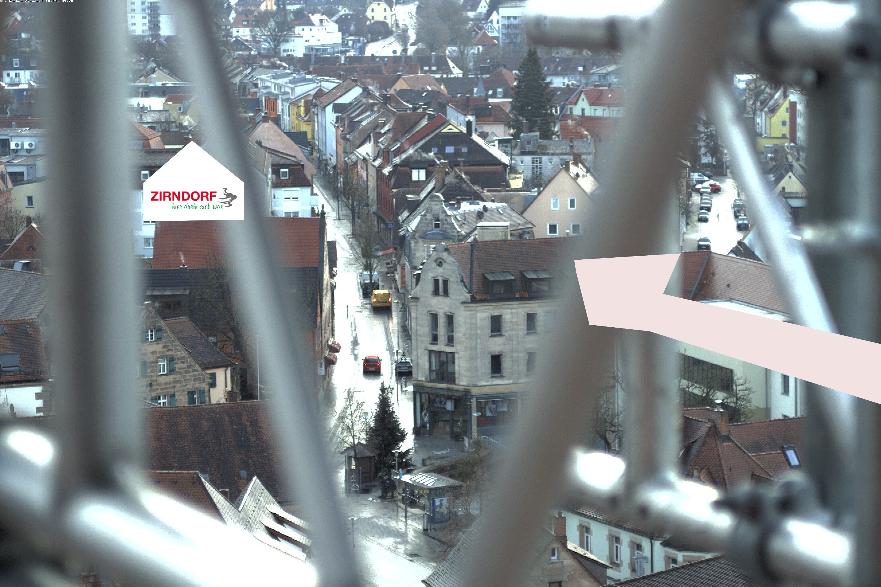 Archiv Foto Webcam Kirchturm Zirndorf