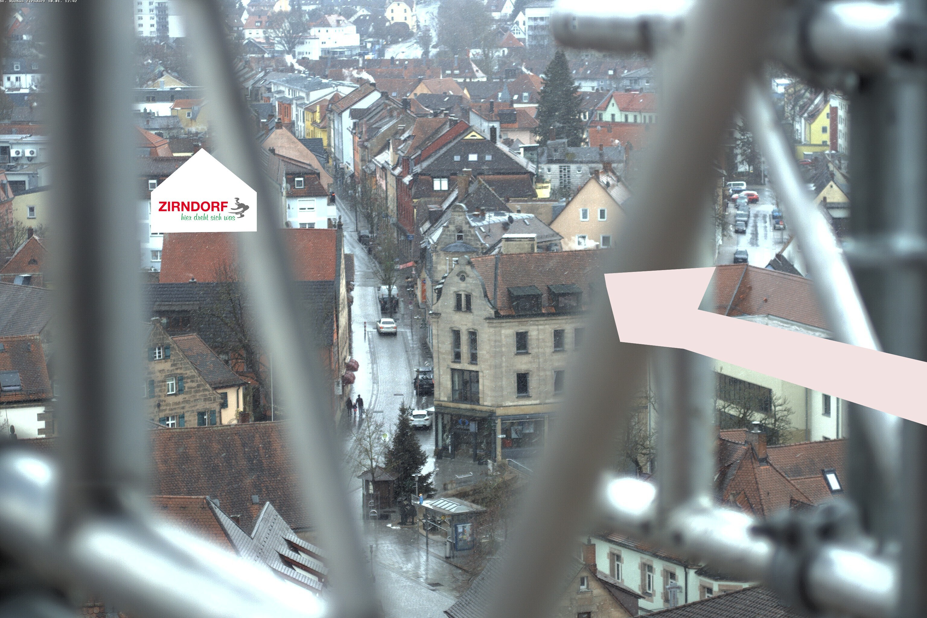 Archiv Foto Webcam Kirchturm Zirndorf