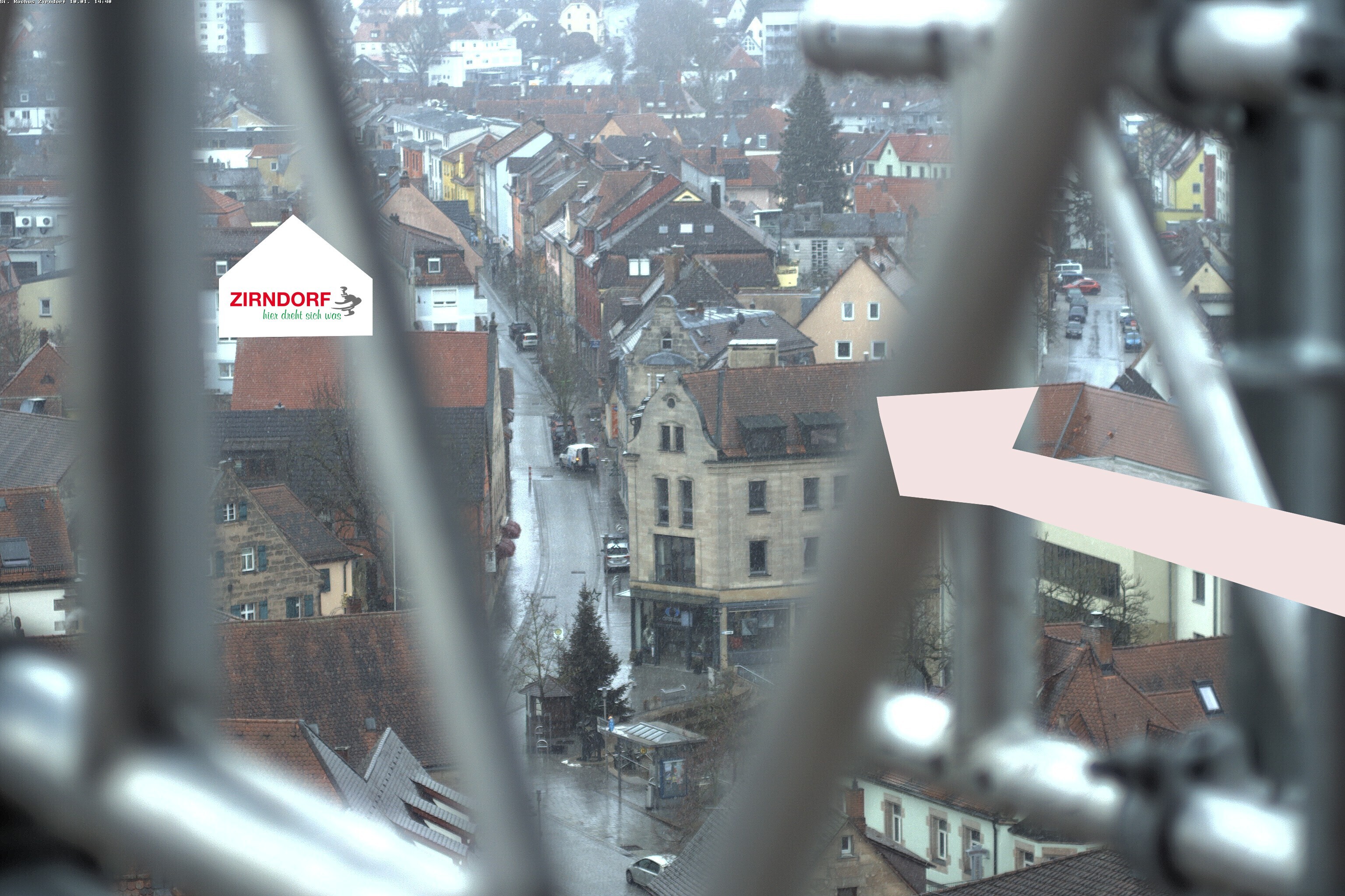 Archiv Foto Webcam Kirchturm Zirndorf