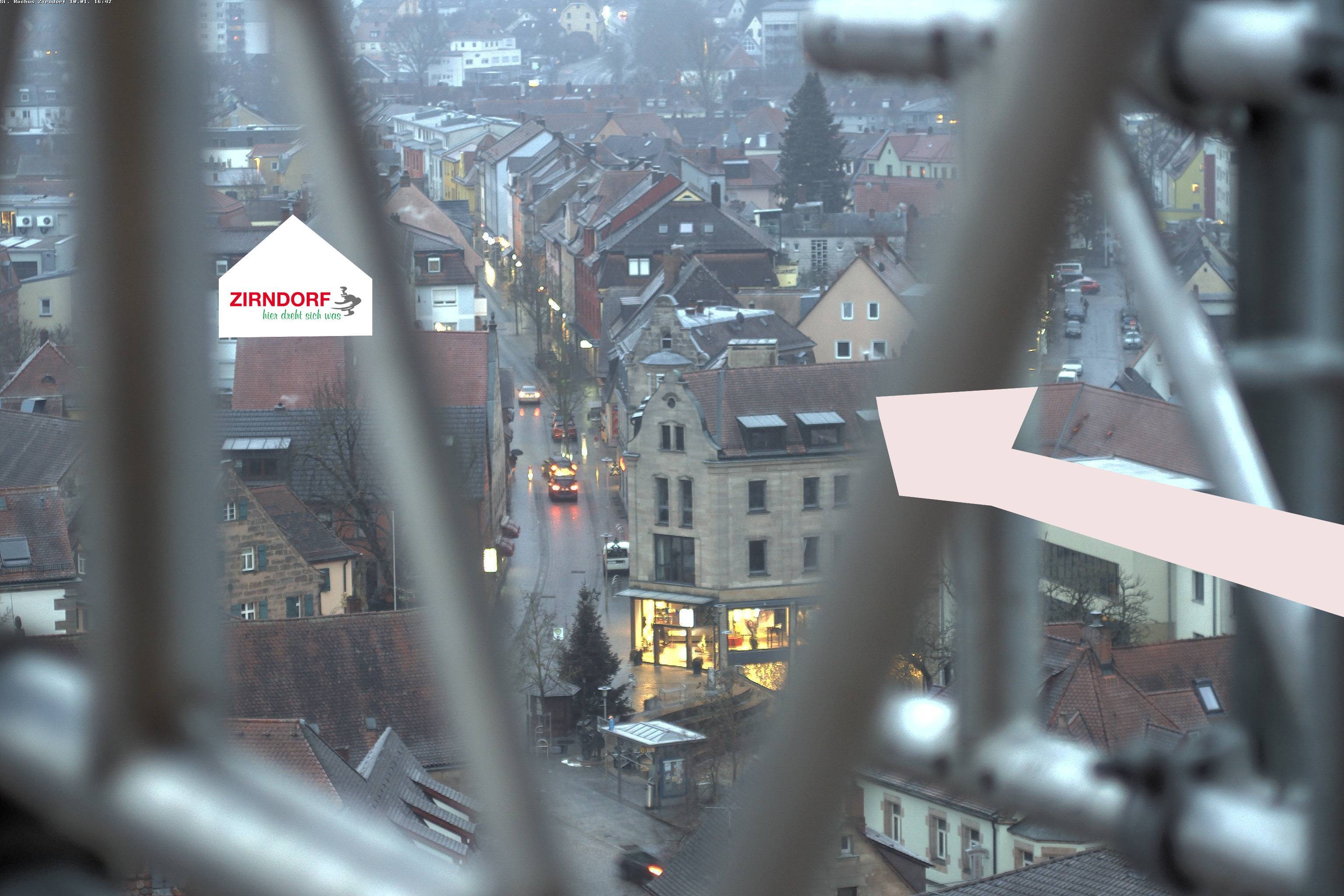 Archiv Foto Webcam Kirchturm Zirndorf