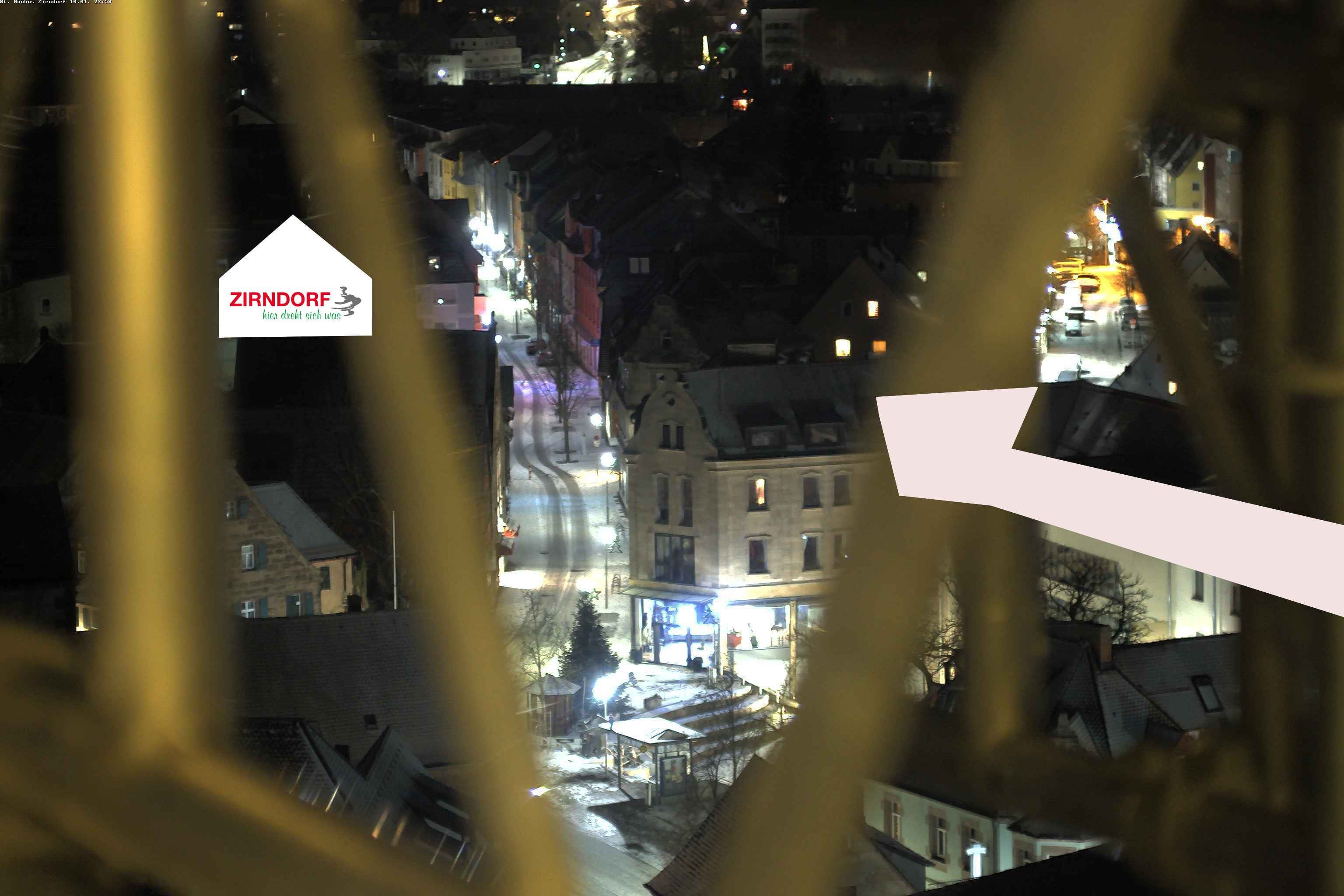 Archiv Foto Webcam Kirchturm Zirndorf