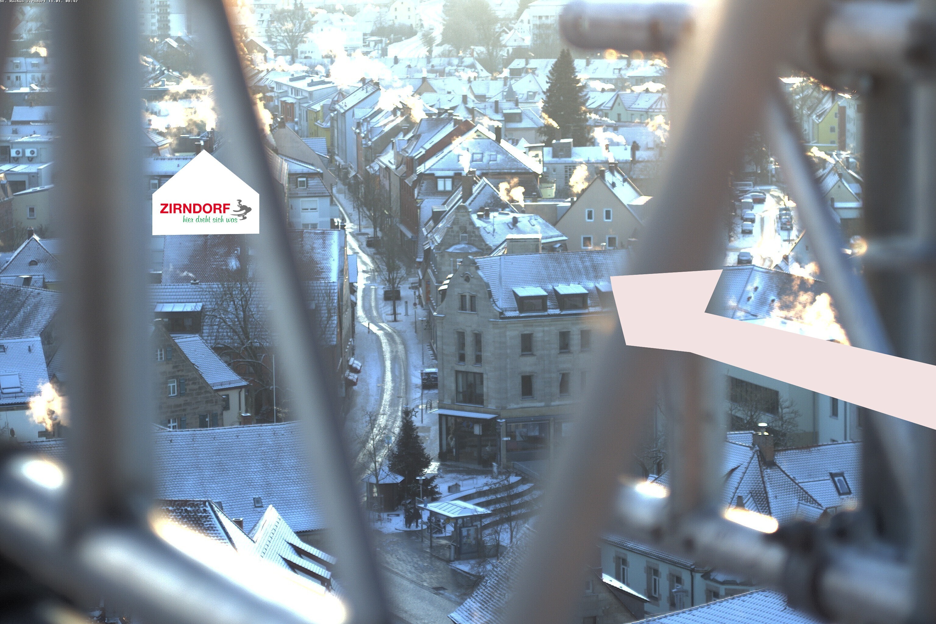 Archiv Foto Webcam Kirchturm Zirndorf