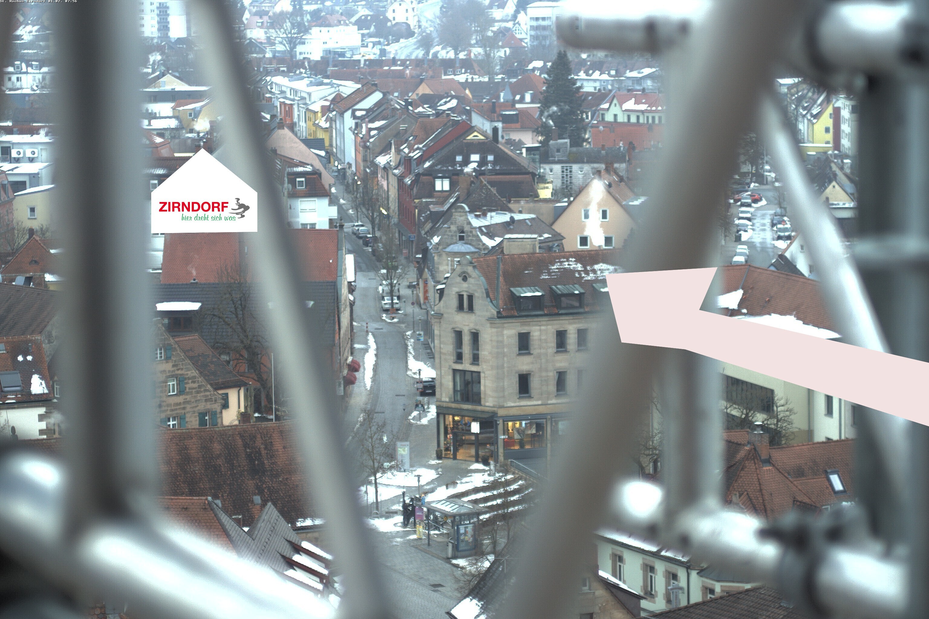 Archiv Foto Webcam Kirchturm Zirndorf