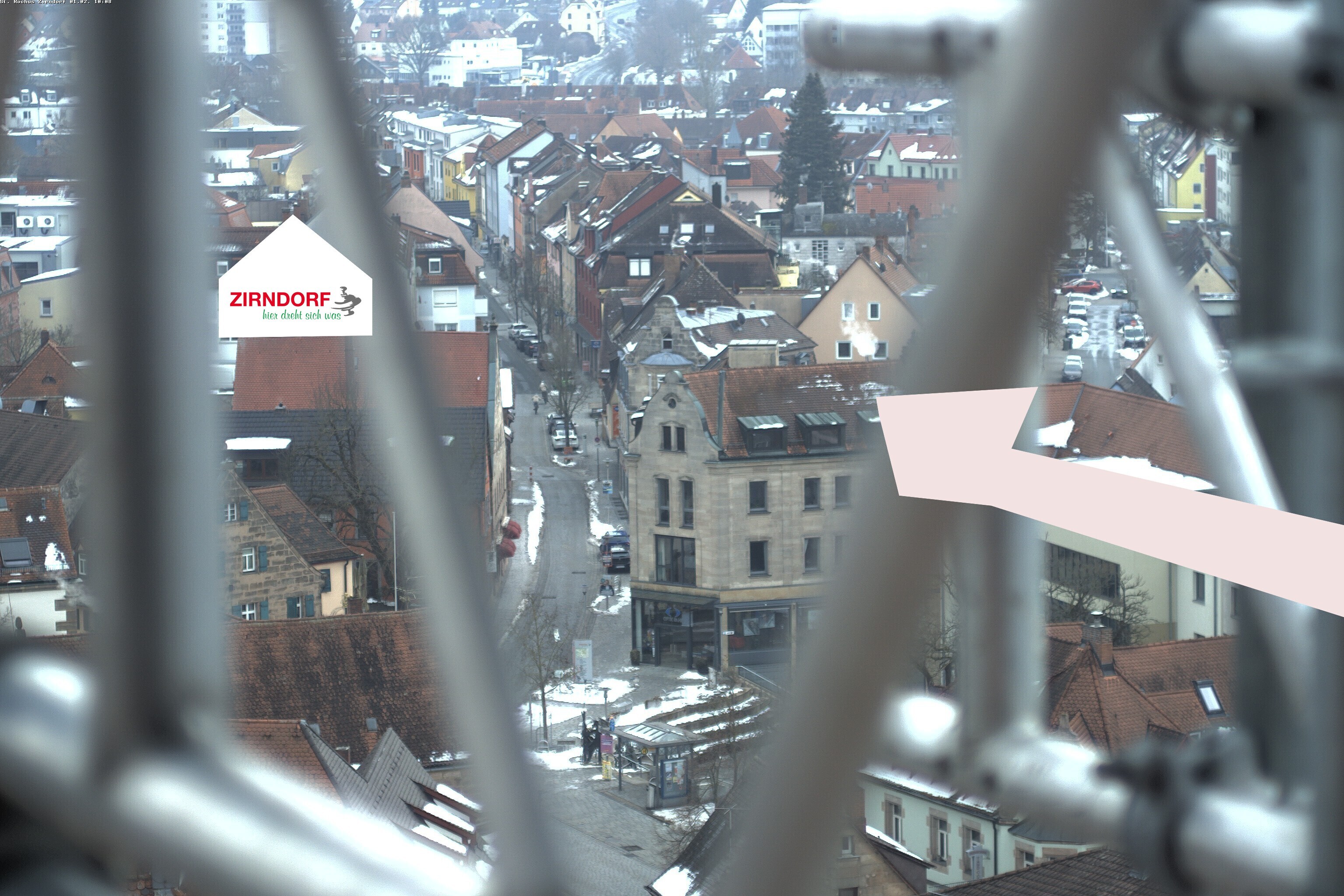 Archiv Foto Webcam Kirchturm Zirndorf