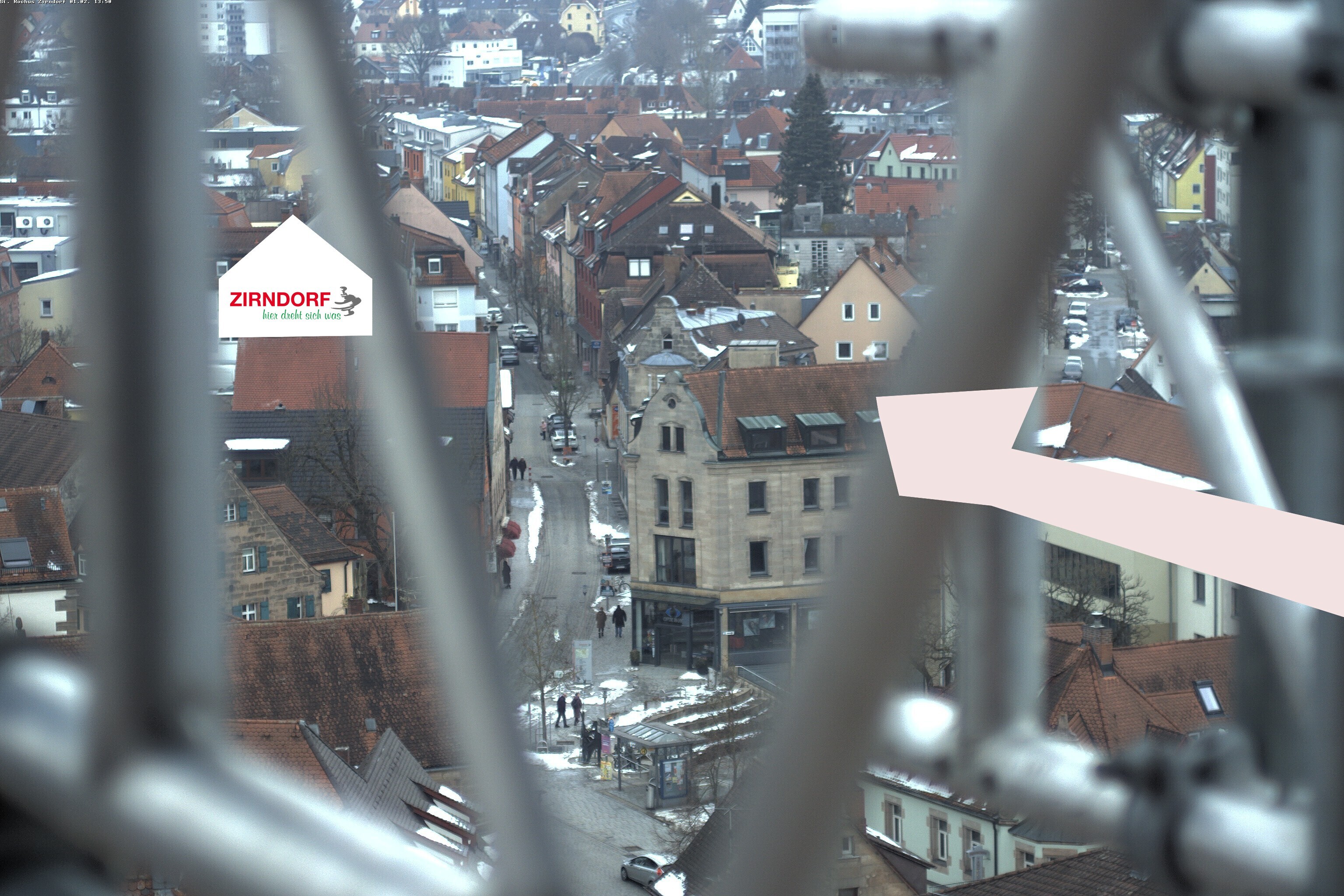 Archiv Foto Webcam Kirchturm Zirndorf