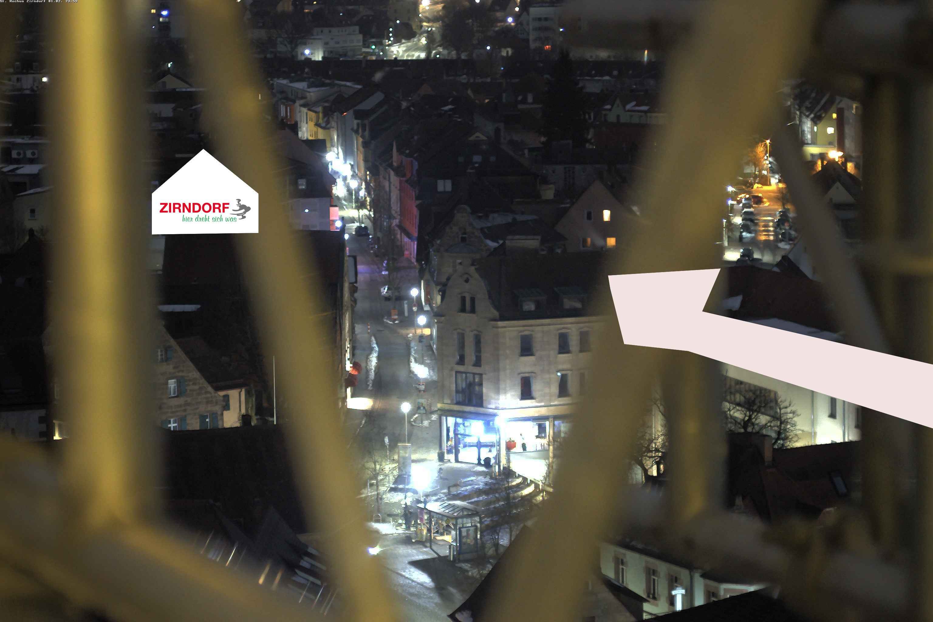 Archiv Foto Webcam Kirchturm Zirndorf