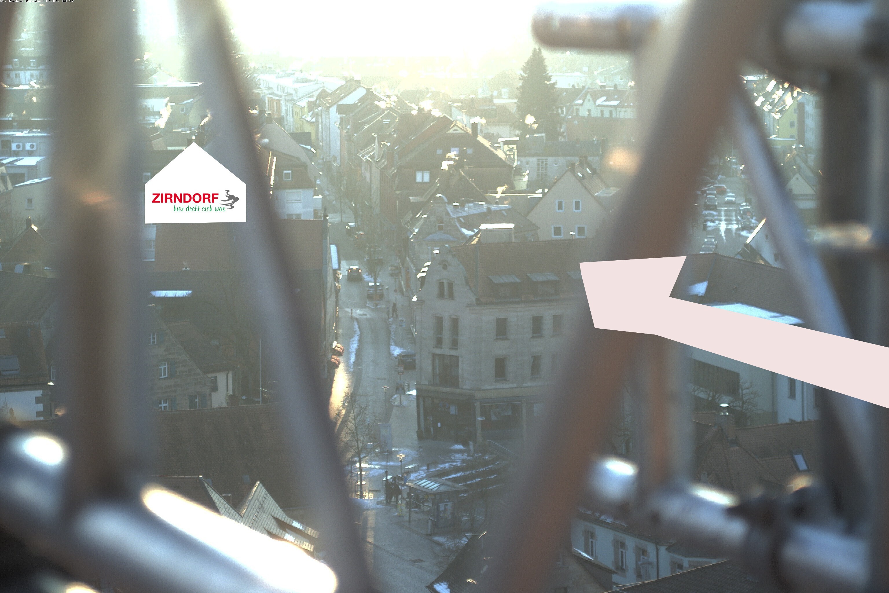 Archiv Foto Webcam Kirchturm Zirndorf