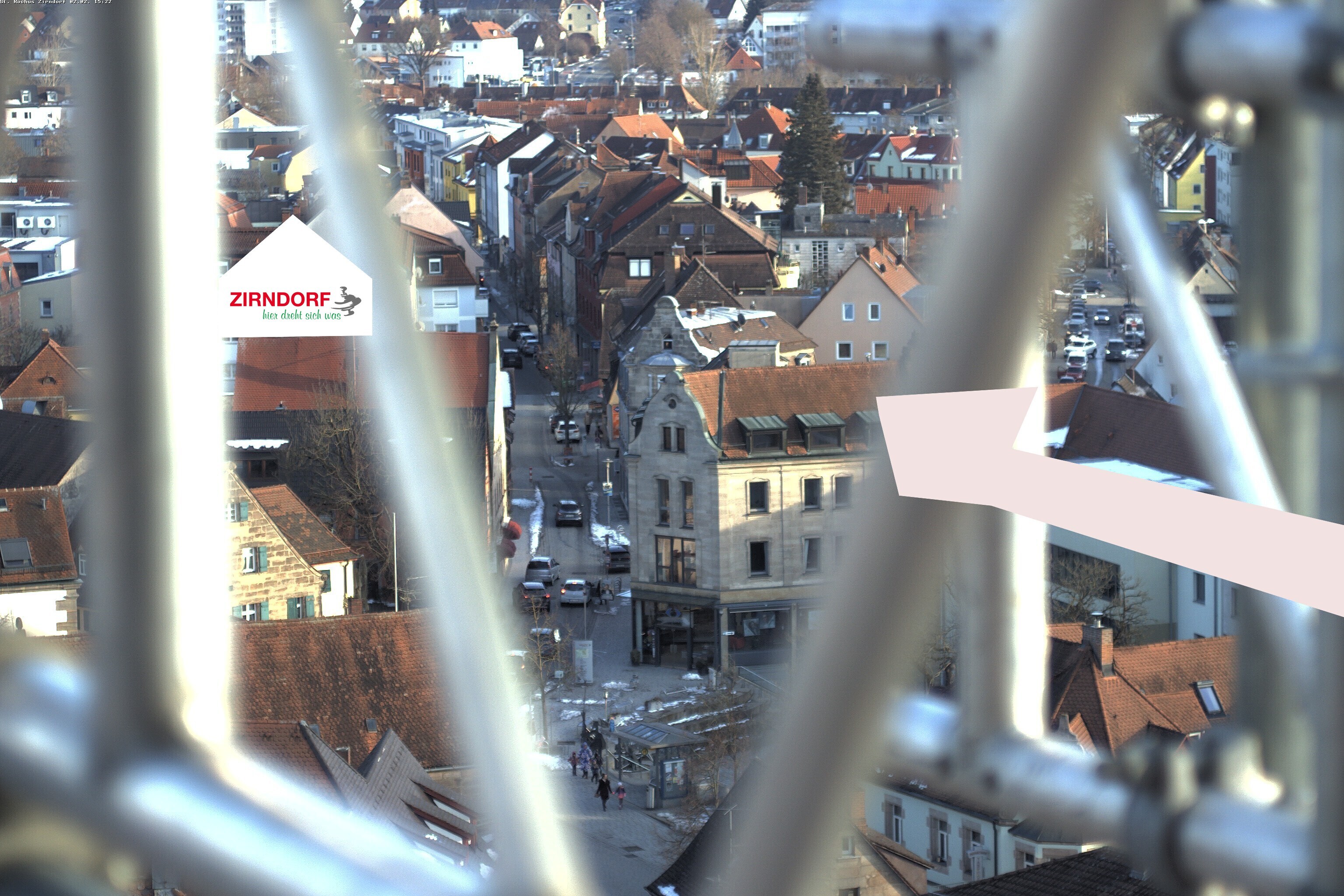 Archiv Foto Webcam Kirchturm Zirndorf