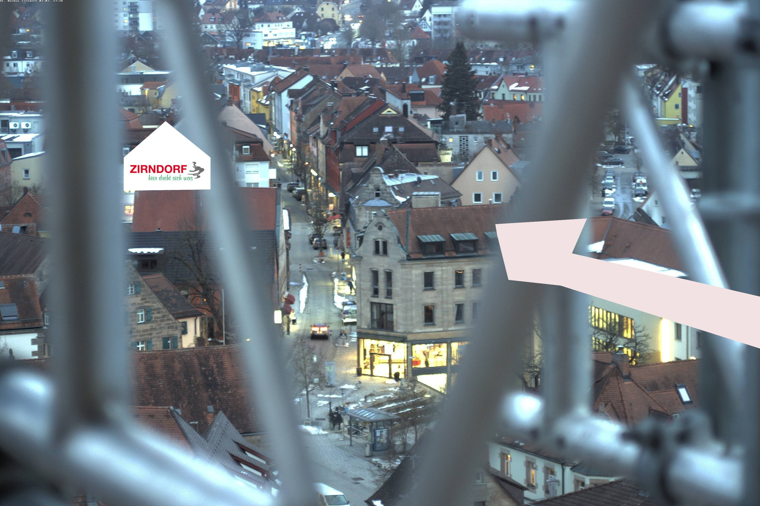 Archiv Foto Webcam Kirchturm Zirndorf