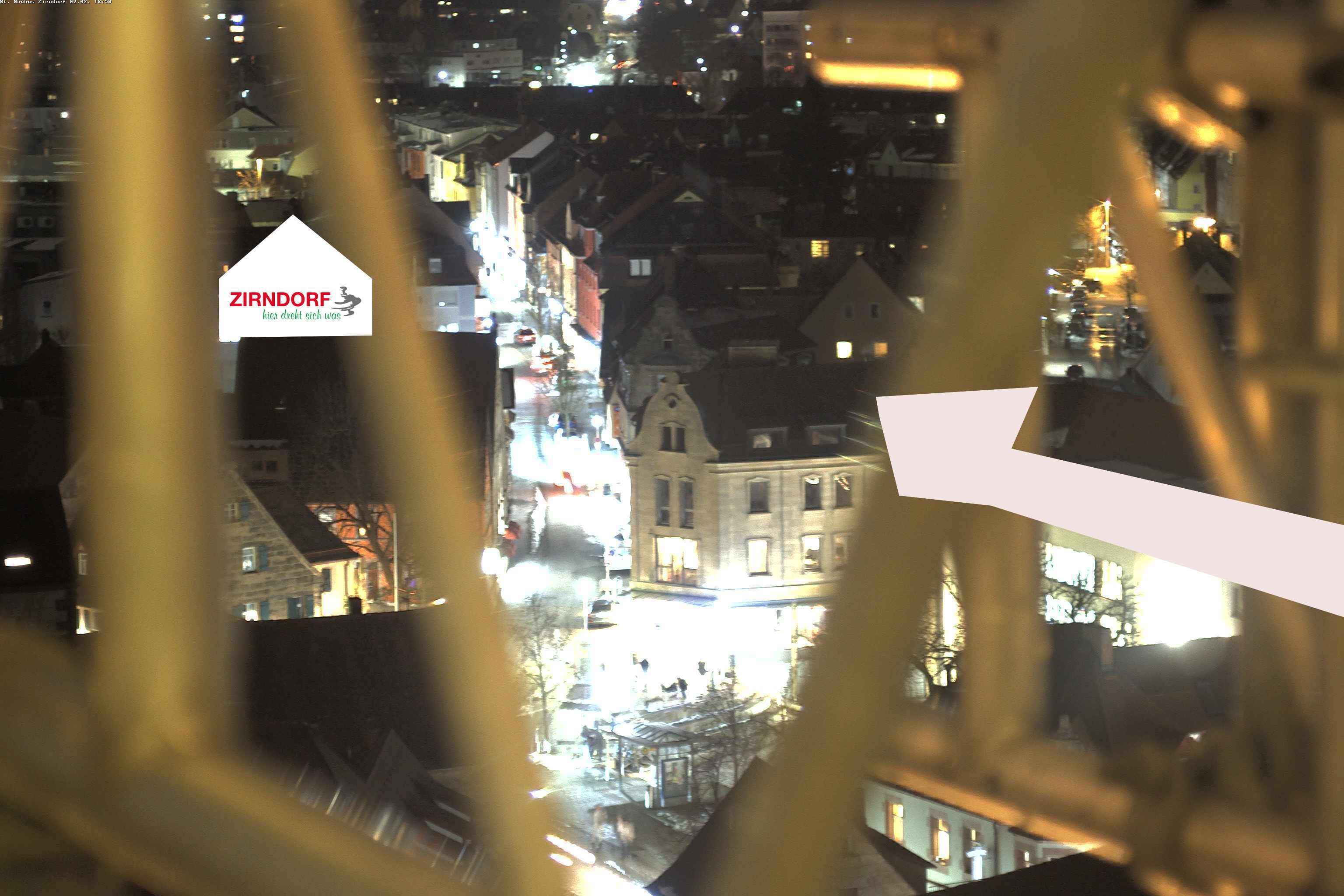 Archiv Foto Webcam Kirchturm Zirndorf