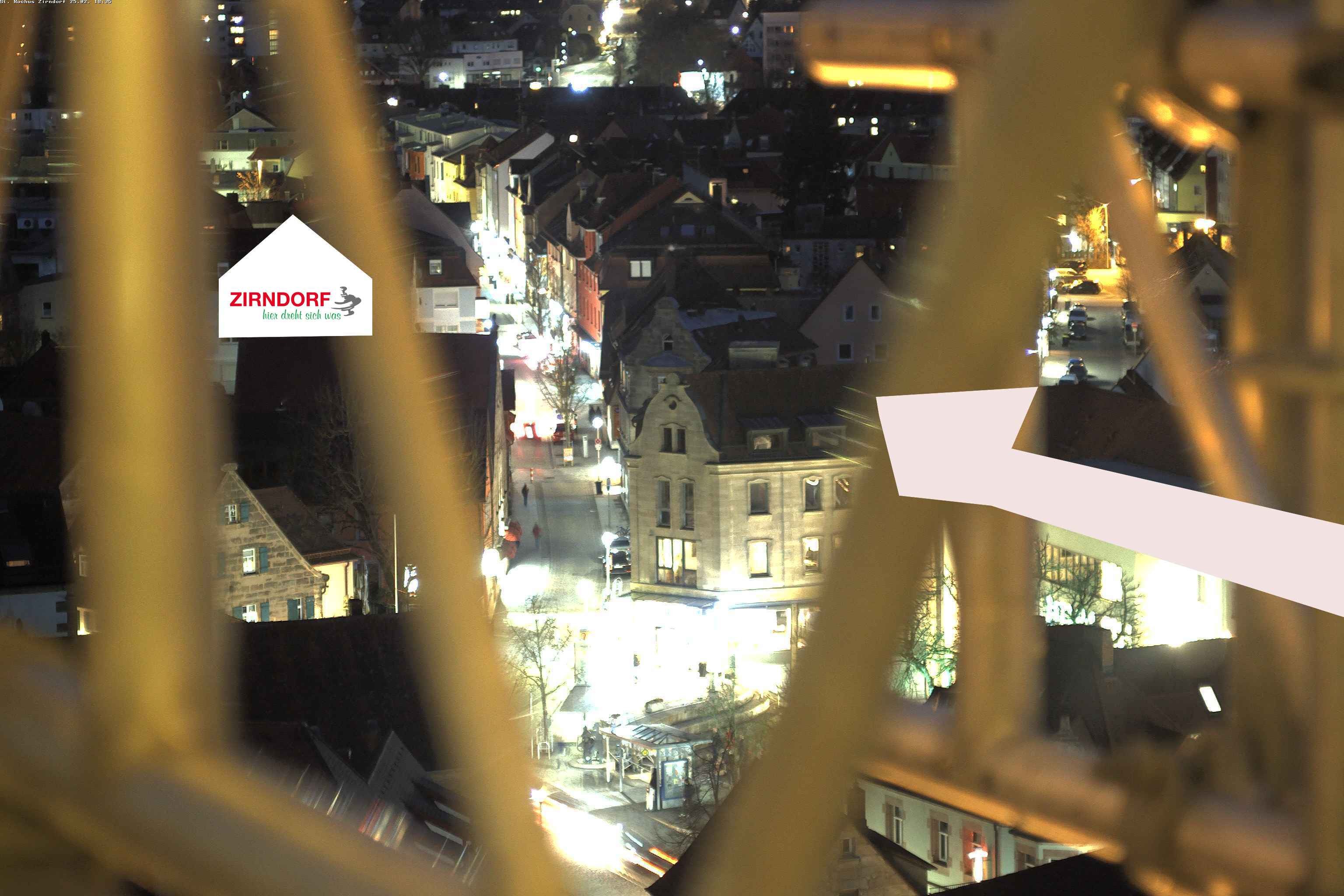 Archiv Foto Webcam Kirchturm Zirndorf