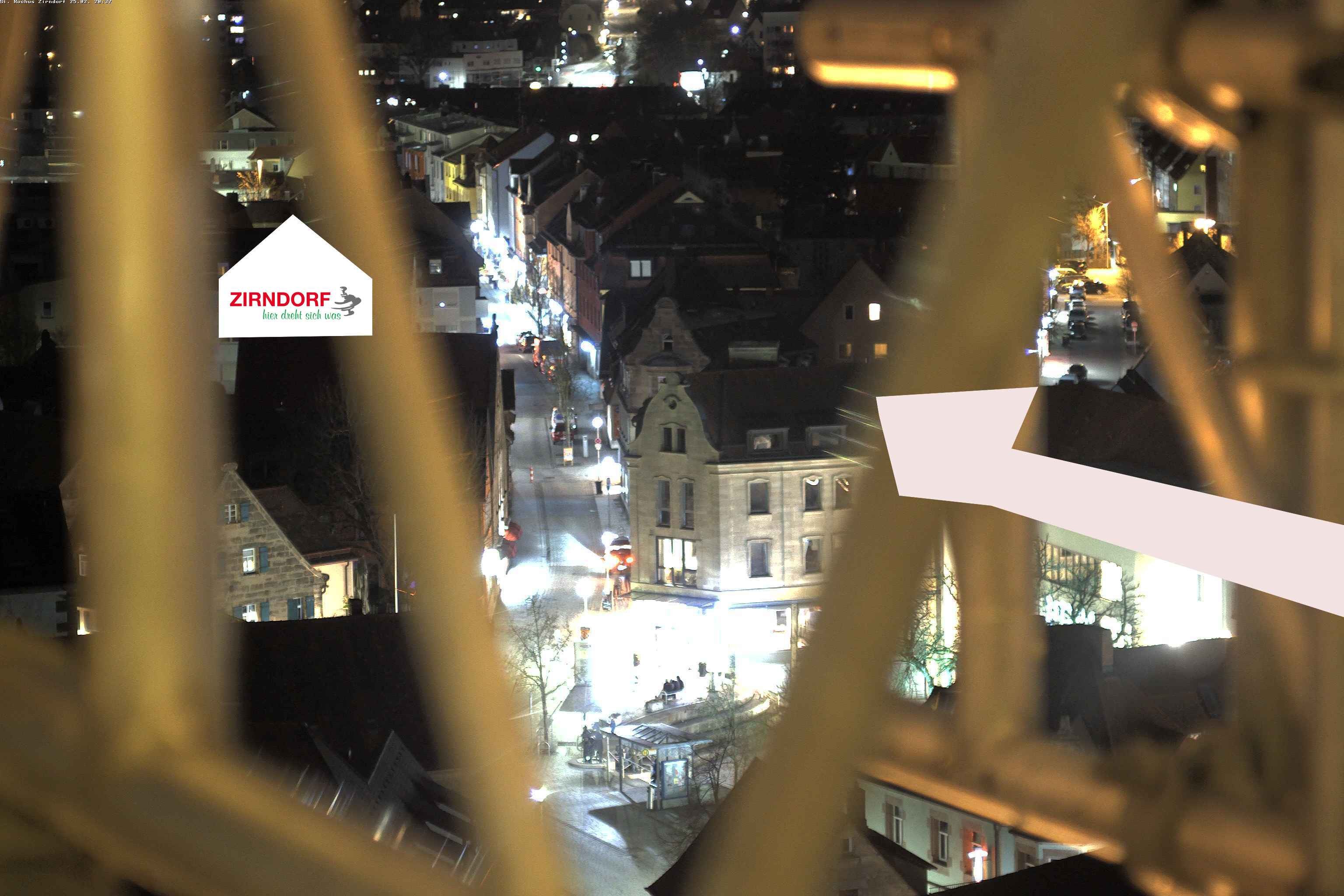 Archiv Foto Webcam Kirchturm Zirndorf