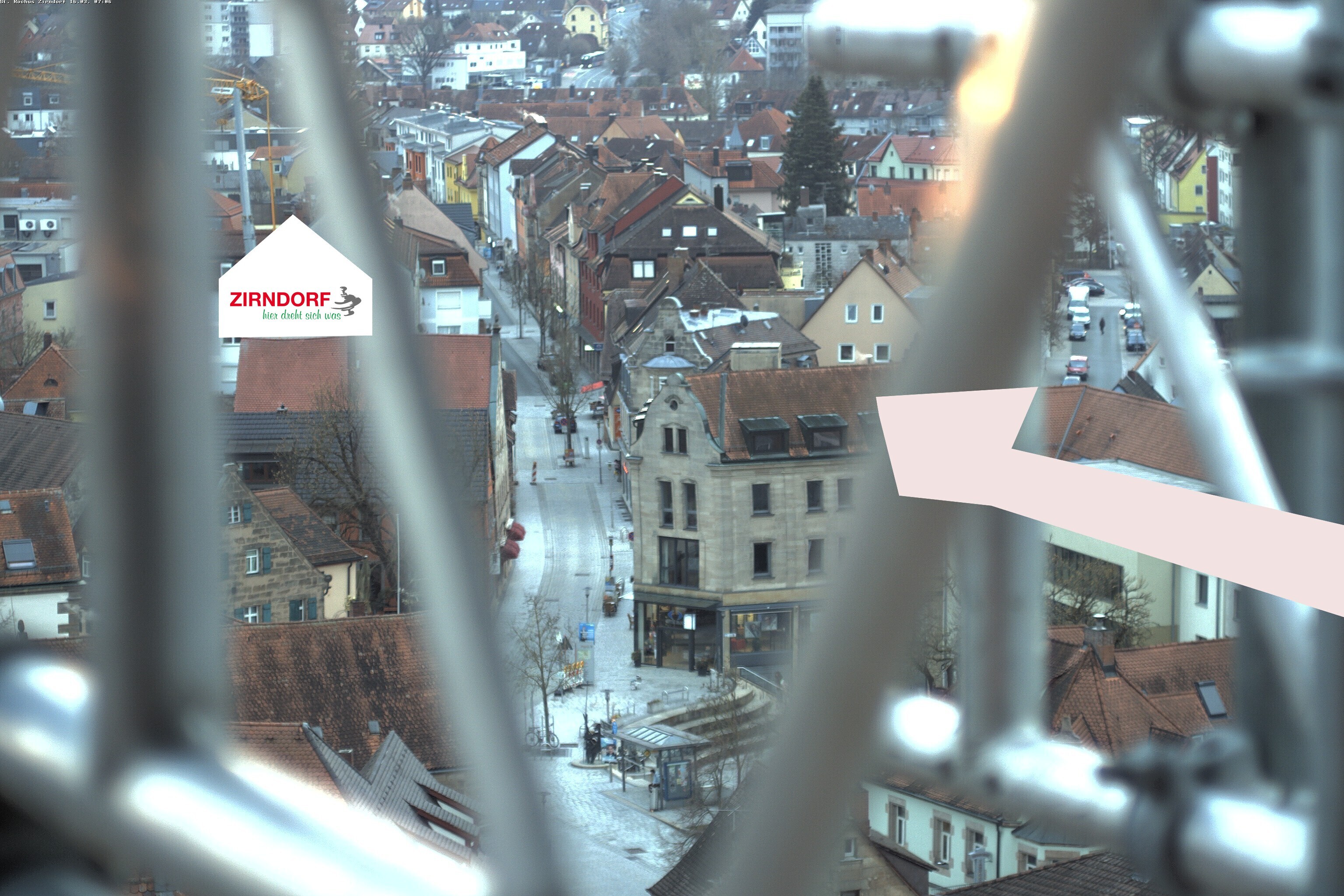 Archiv Foto Webcam Kirchturm Zirndorf
