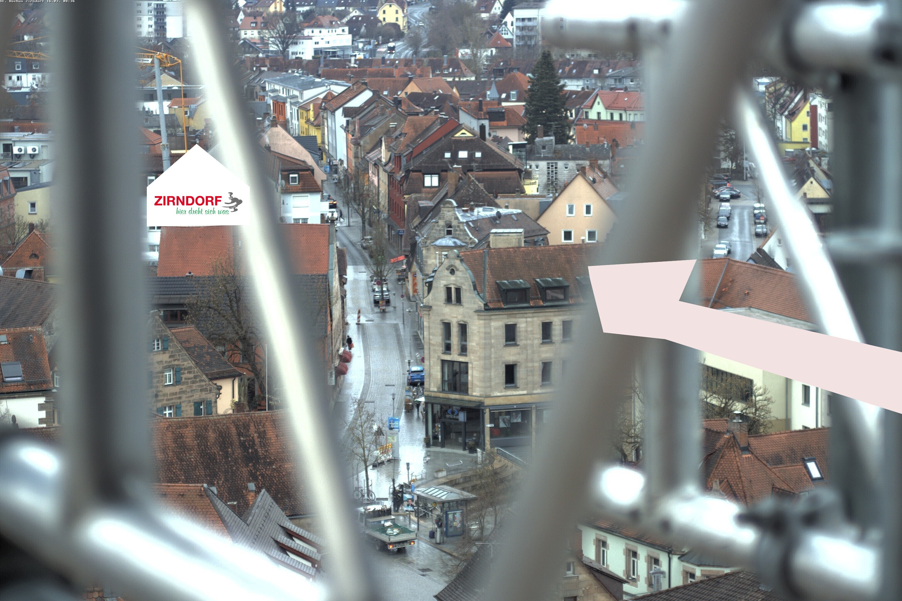 Archiv Foto Webcam Kirchturm Zirndorf