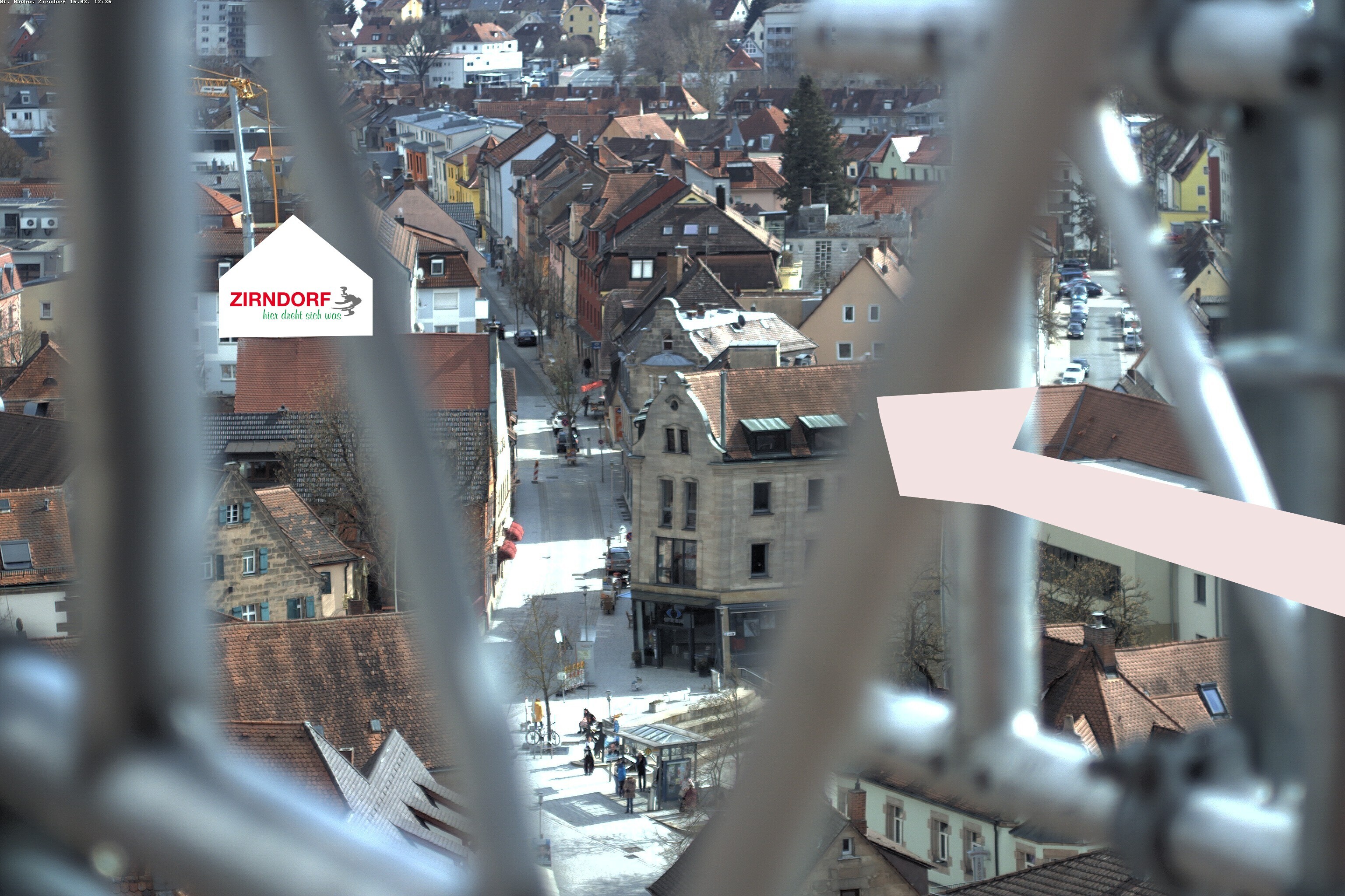 Archiv Foto Webcam Kirchturm Zirndorf