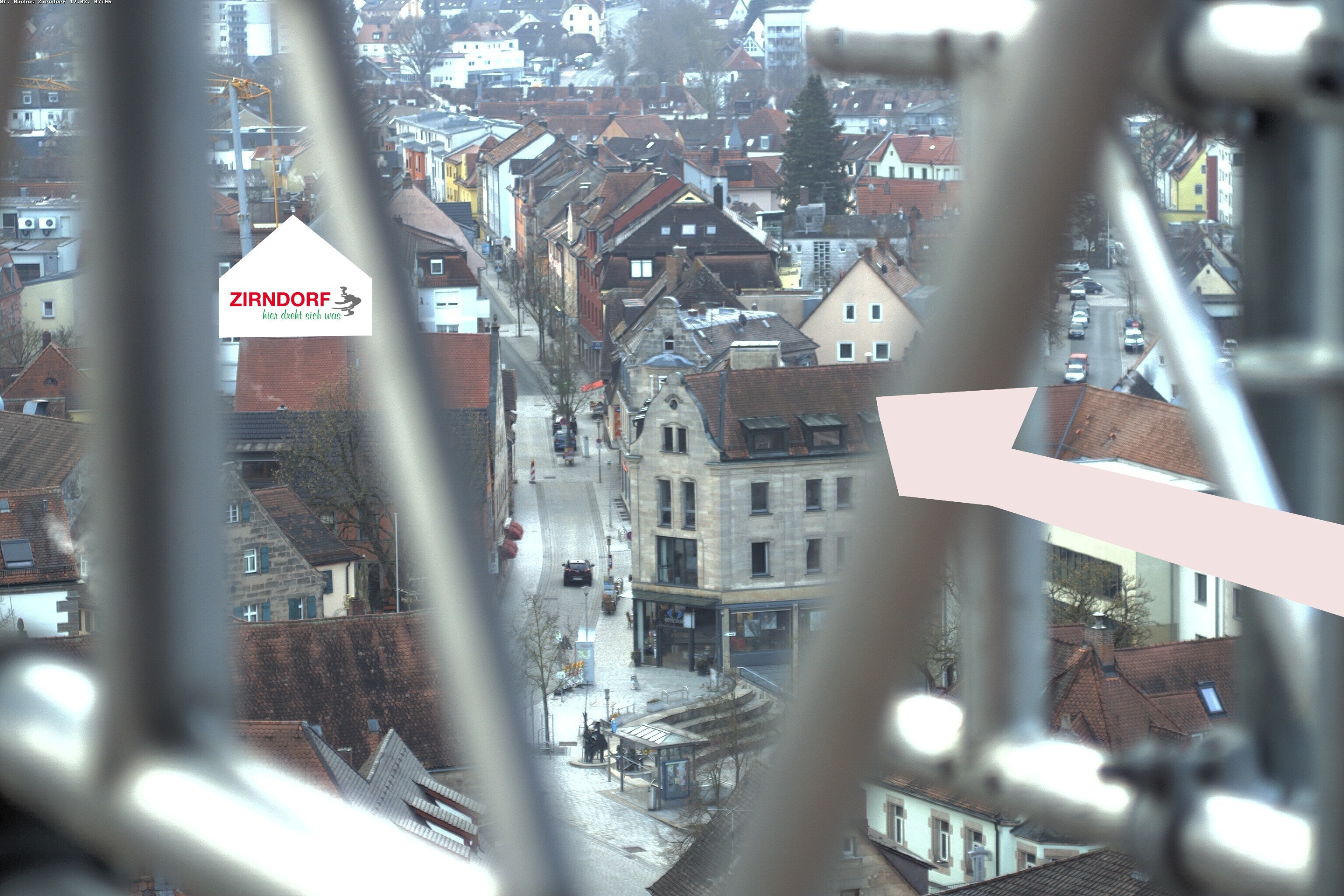 Archiv Foto Webcam Kirchturm Zirndorf