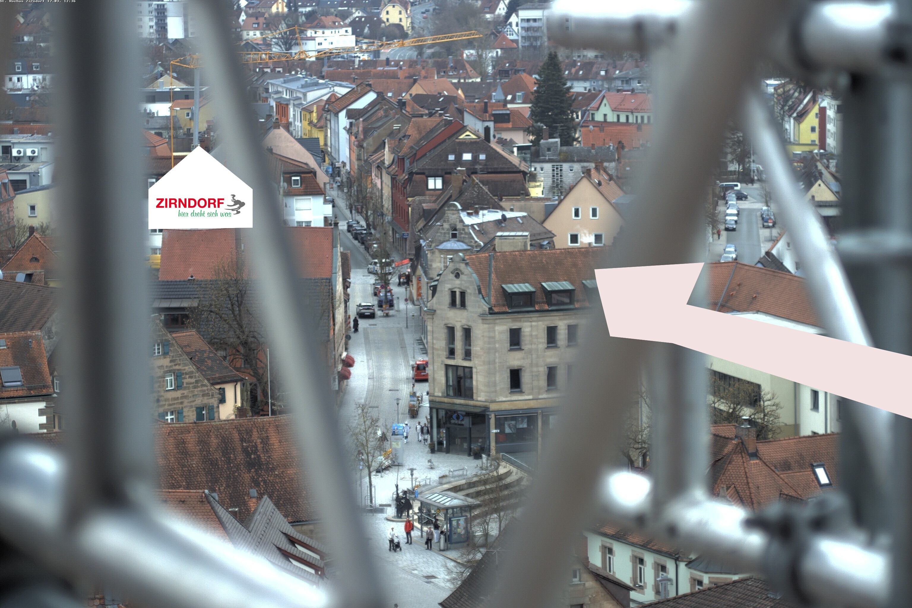 Archiv Foto Webcam Kirchturm Zirndorf