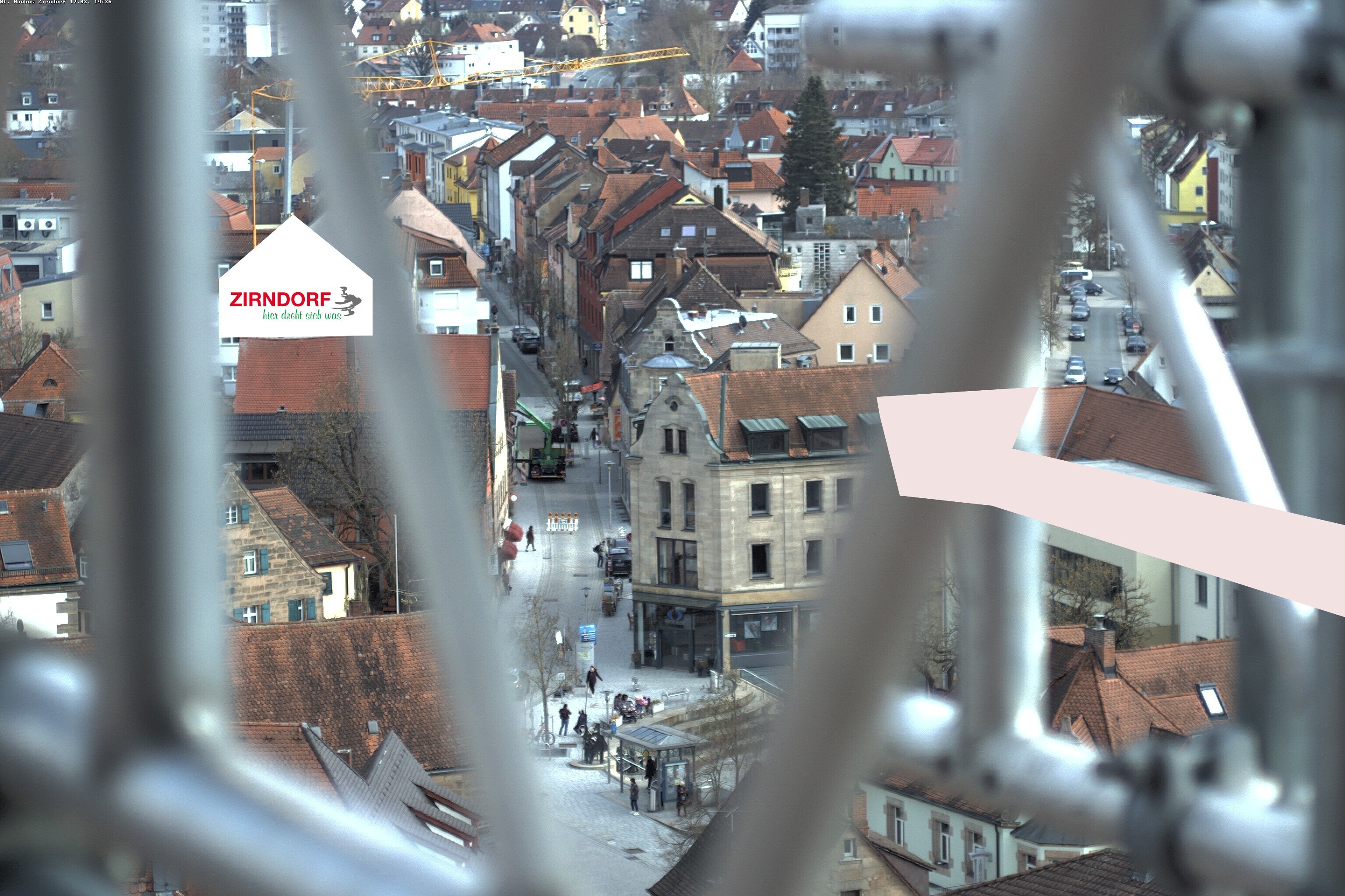 Archiv Foto Webcam Kirchturm Zirndorf