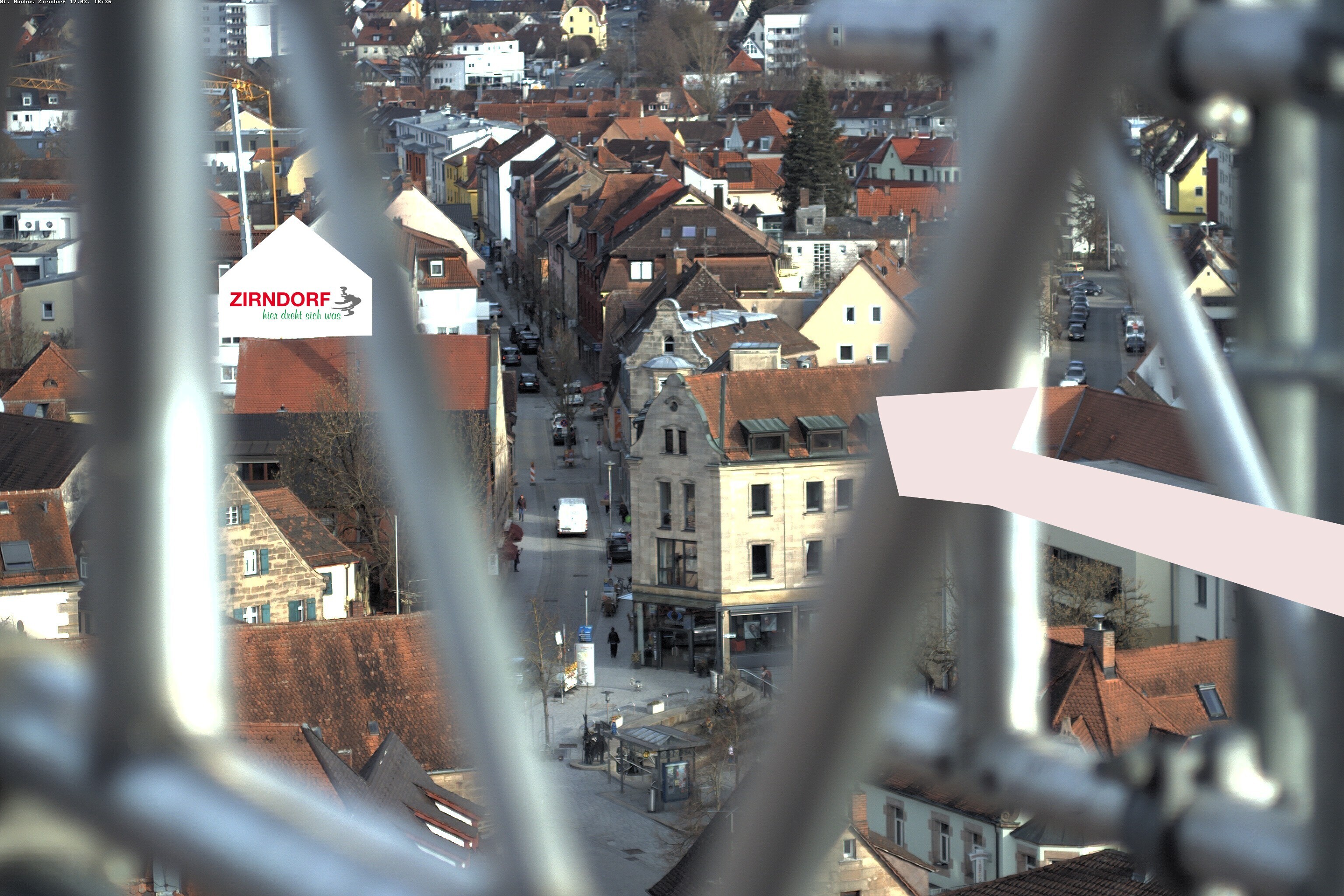 Archiv Foto Webcam Kirchturm Zirndorf