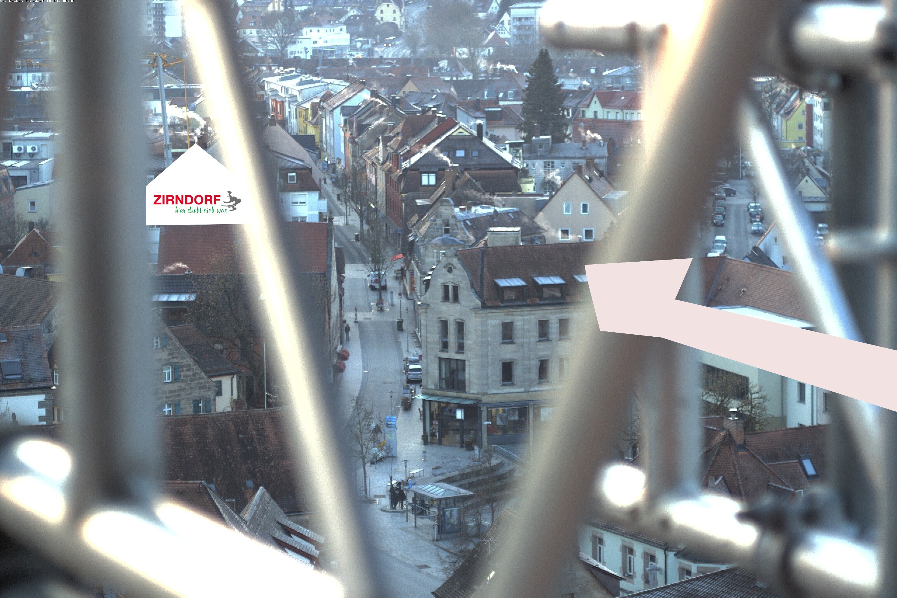 Archiv Foto Webcam Kirchturm Zirndorf