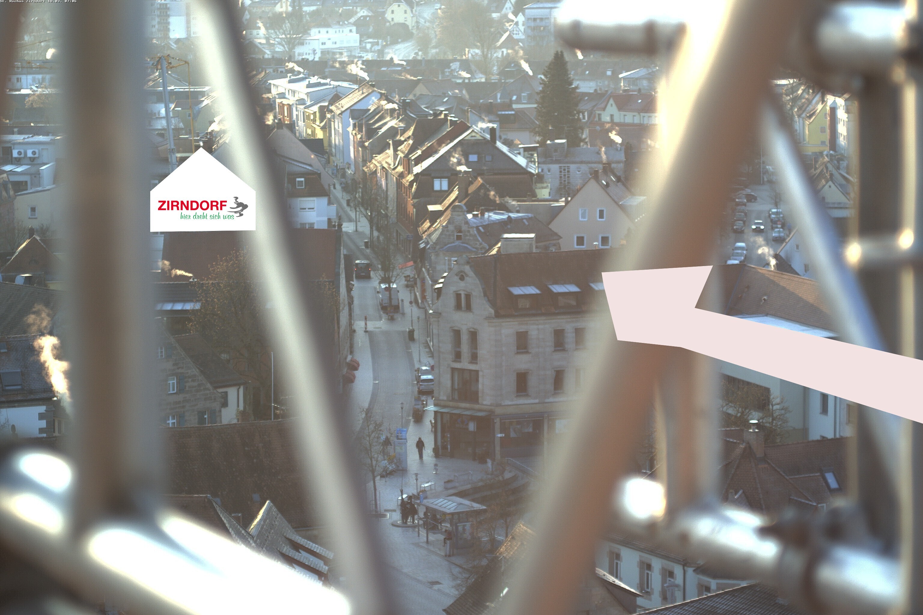 Archiv Foto Webcam Kirchturm Zirndorf