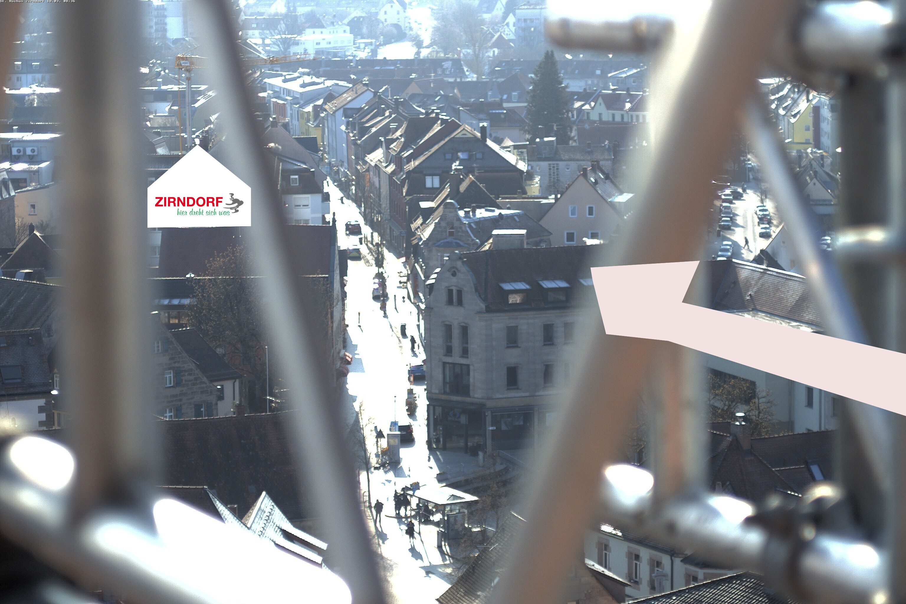 Archiv Foto Webcam Kirchturm Zirndorf