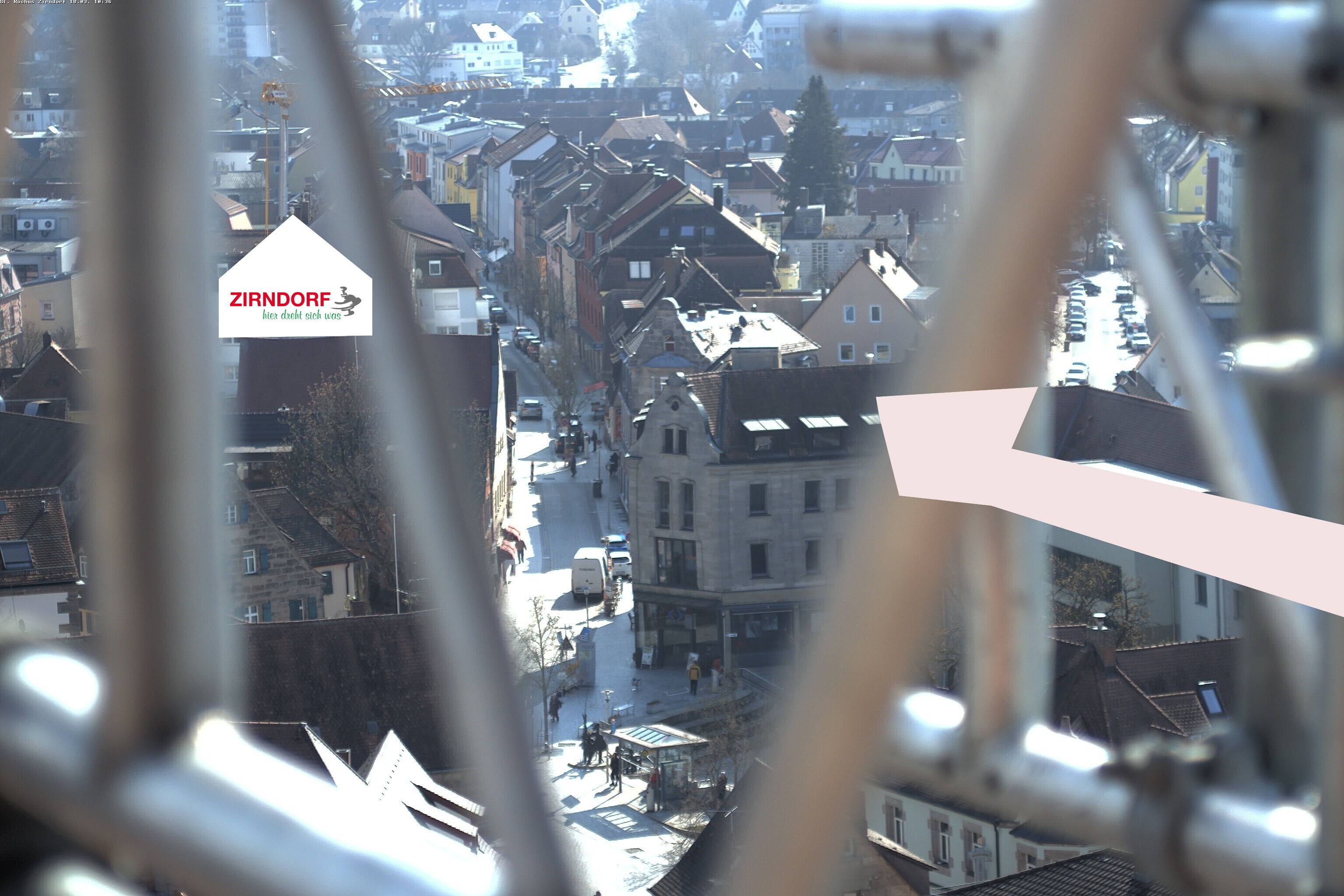 Archiv Foto Webcam Kirchturm Zirndorf