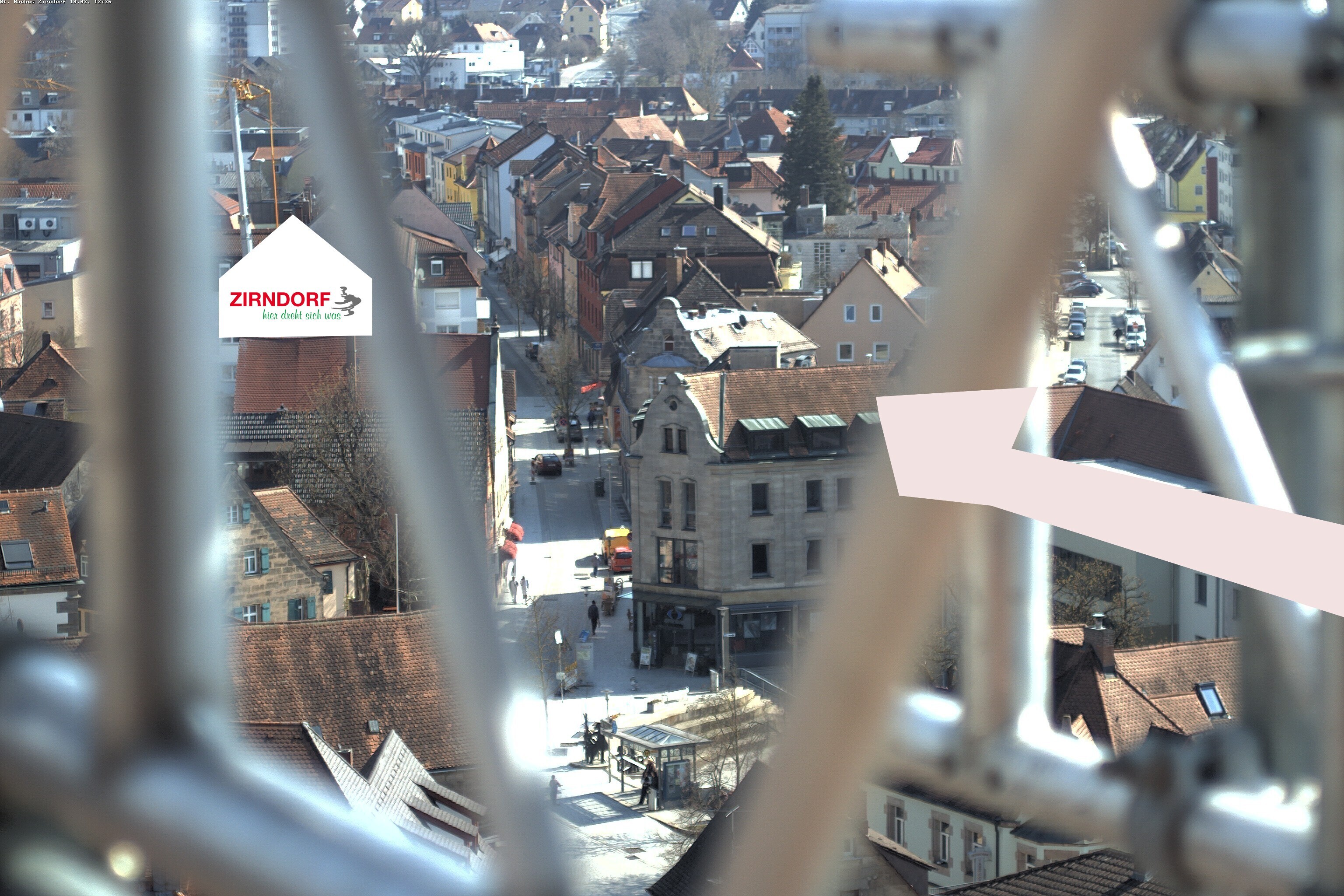 Archiv Foto Webcam Kirchturm Zirndorf