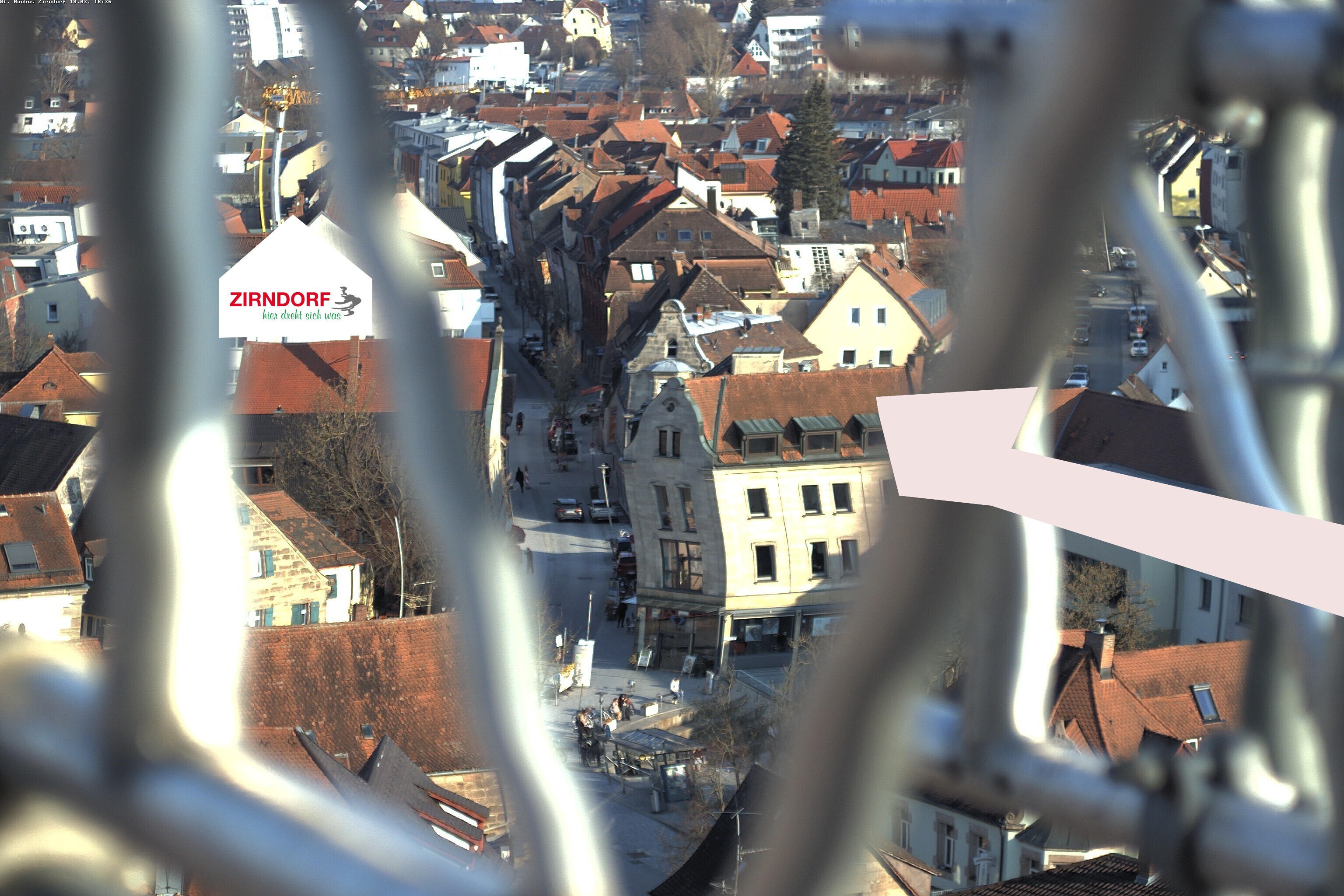 Archiv Foto Webcam Kirchturm Zirndorf