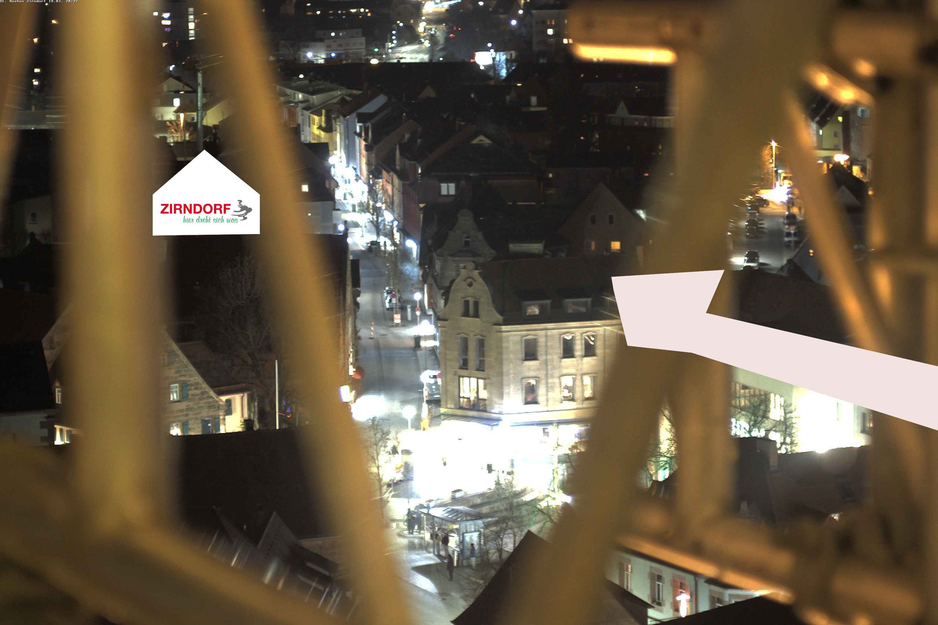 Archiv Foto Webcam Kirchturm Zirndorf