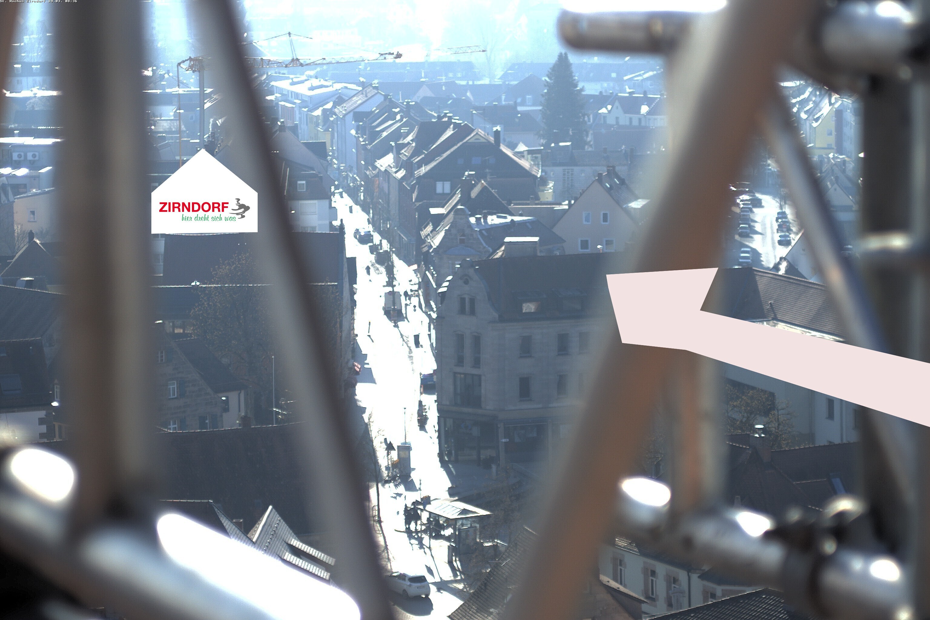 Archiv Foto Webcam Kirchturm Zirndorf