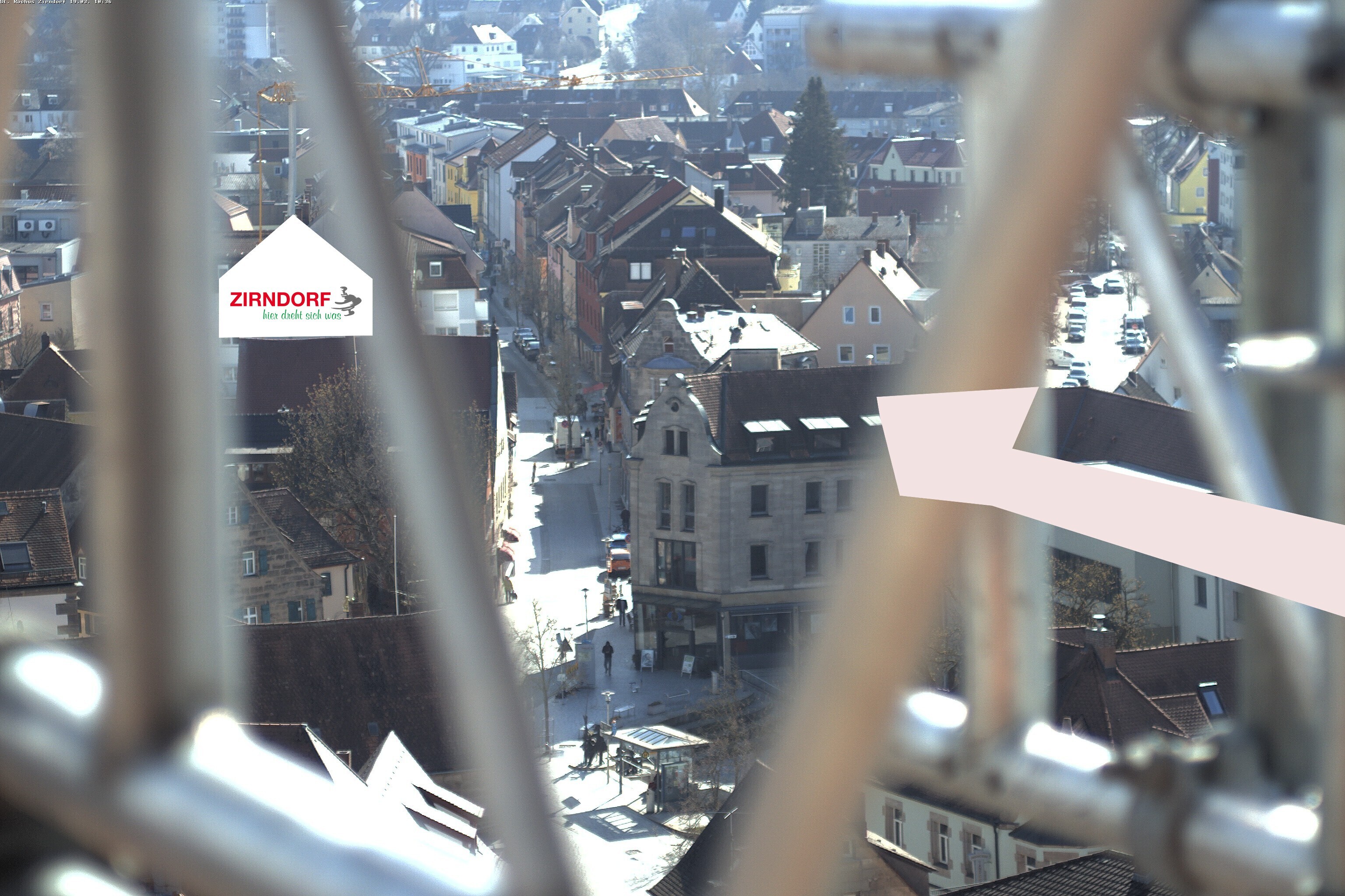 Archiv Foto Webcam Kirchturm Zirndorf