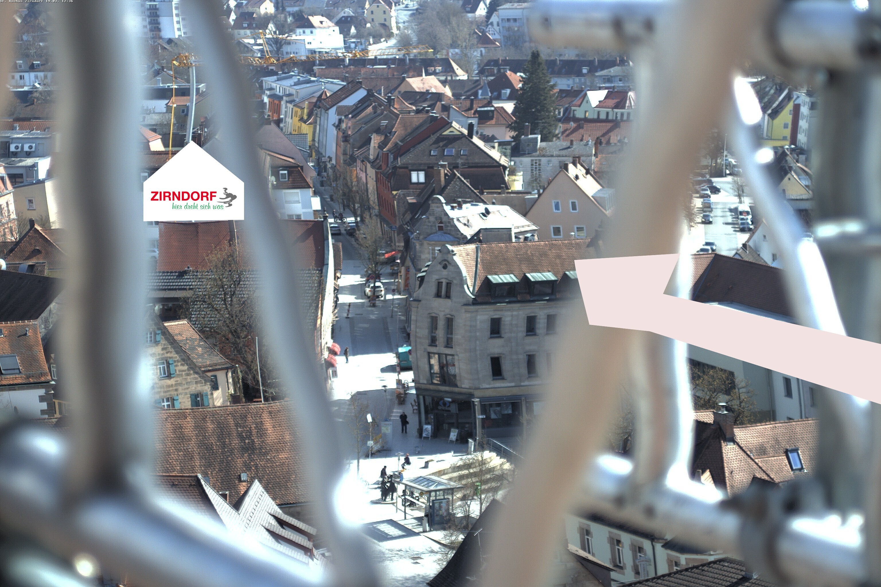 Archiv Foto Webcam Kirchturm Zirndorf