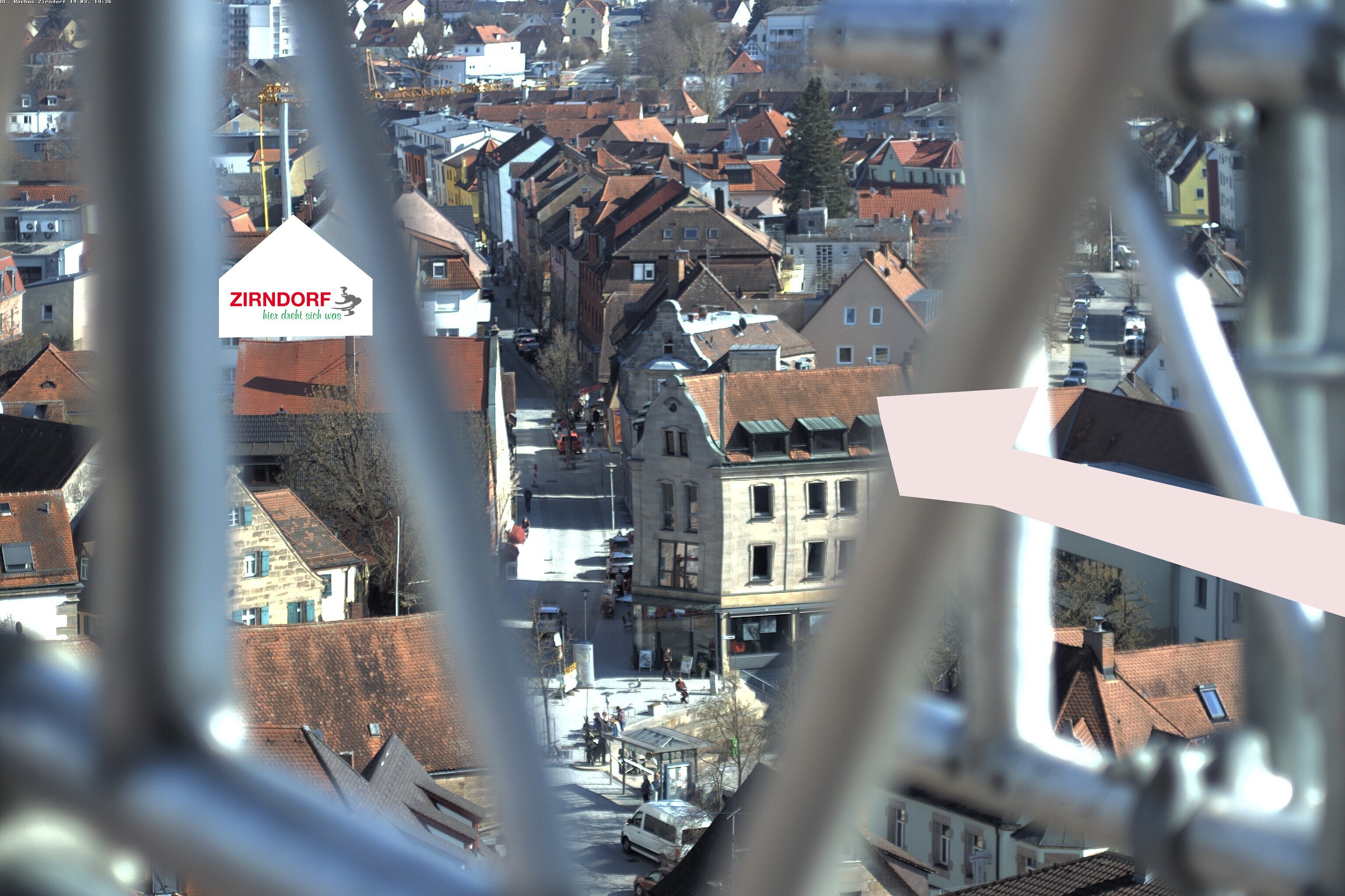 Archiv Foto Webcam Kirchturm Zirndorf