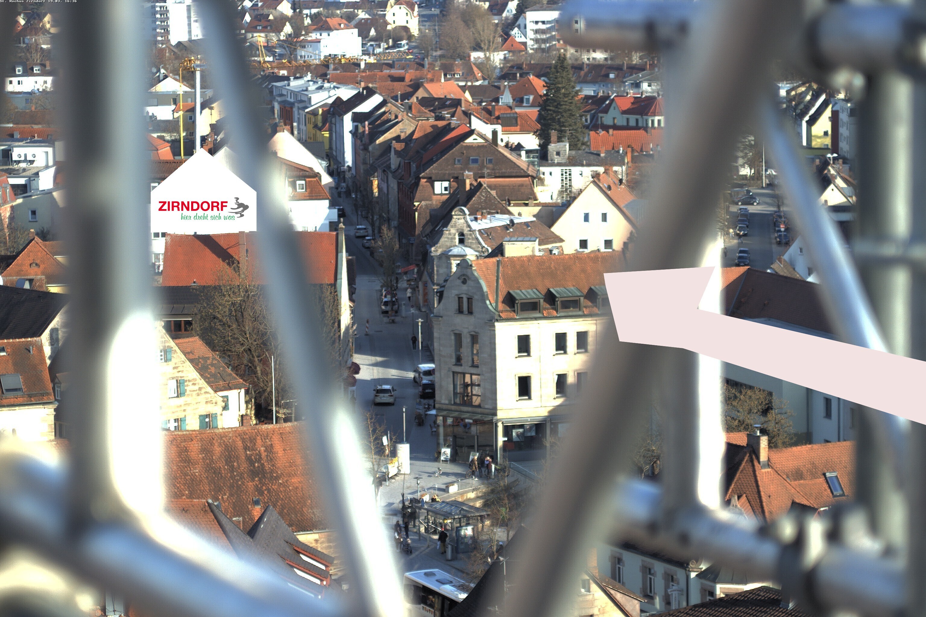 Archiv Foto Webcam Kirchturm Zirndorf