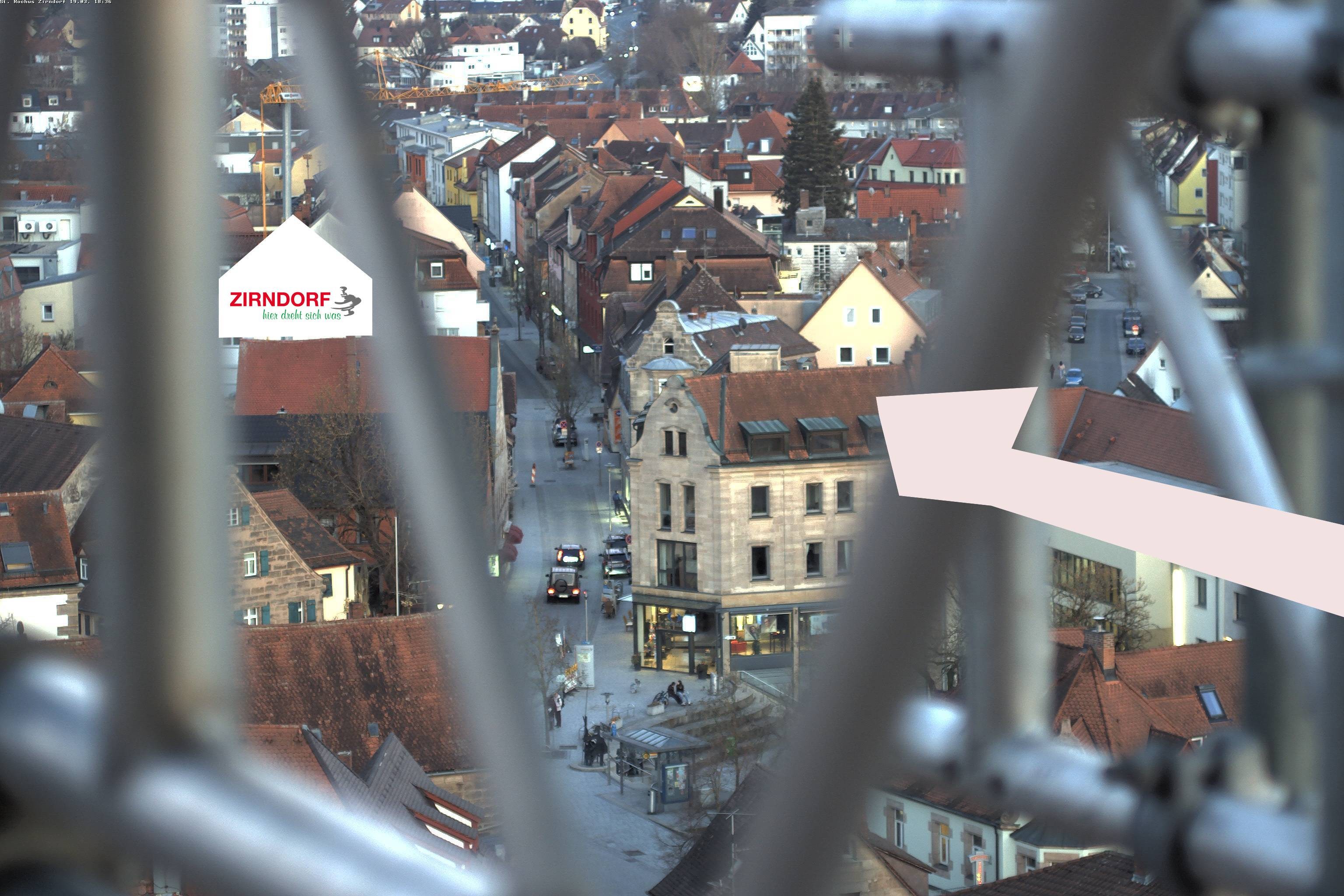 Archiv Foto Webcam Kirchturm Zirndorf