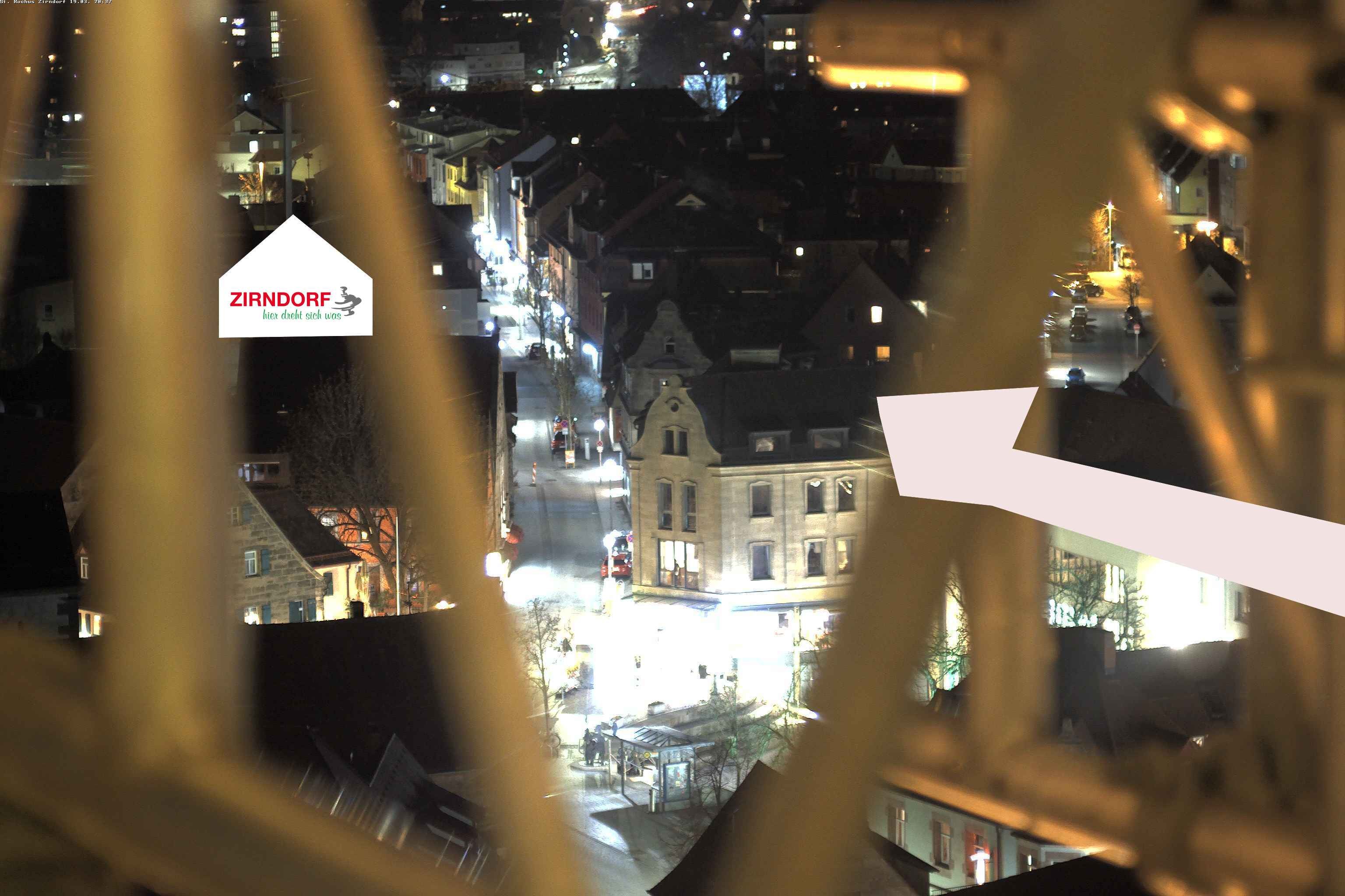 Archiv Foto Webcam Kirchturm Zirndorf