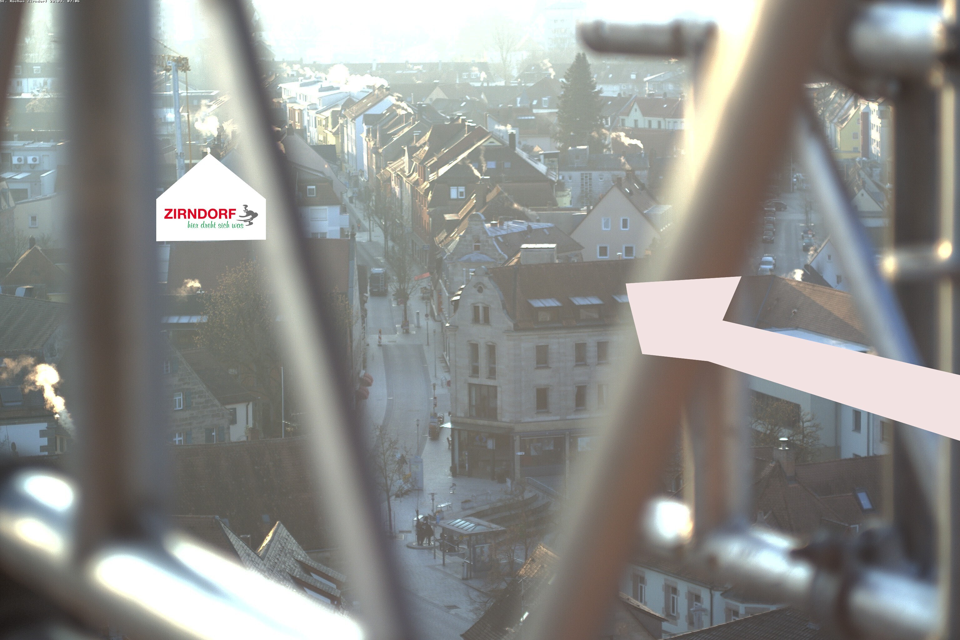 Archiv Foto Webcam Kirchturm Zirndorf