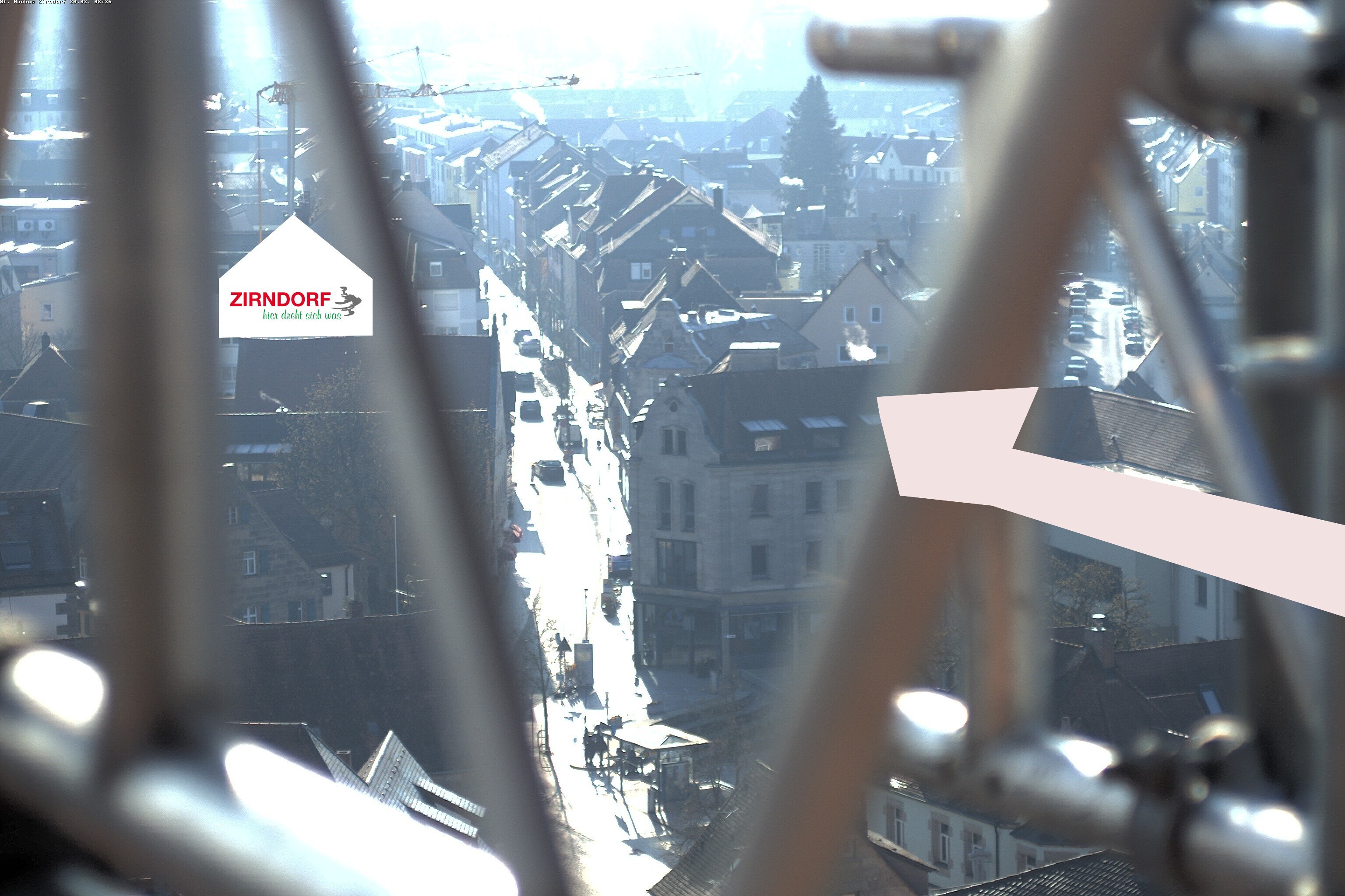 Archiv Foto Webcam Kirchturm Zirndorf