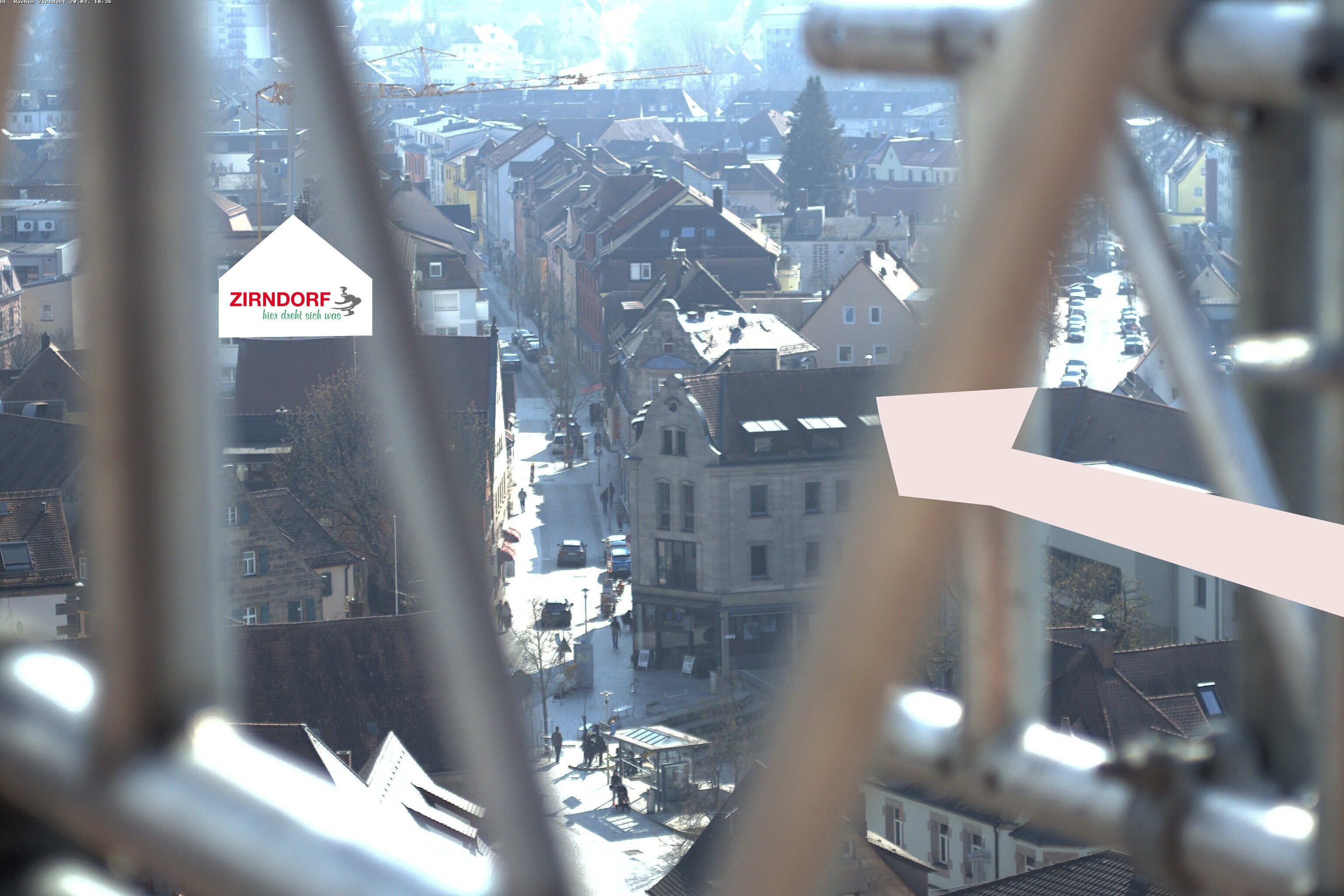 Archiv Foto Webcam Kirchturm Zirndorf