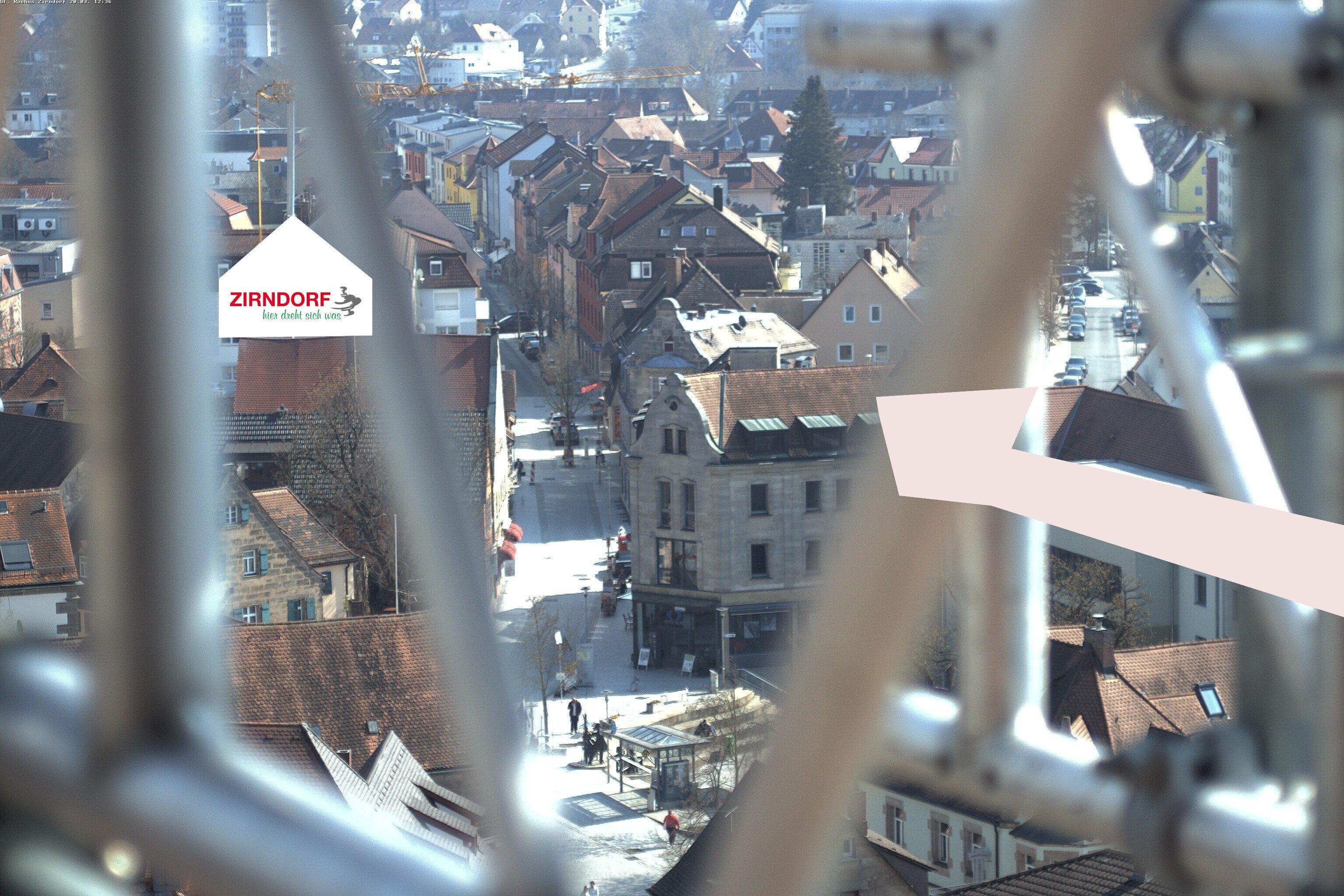 Archiv Foto Webcam Kirchturm Zirndorf