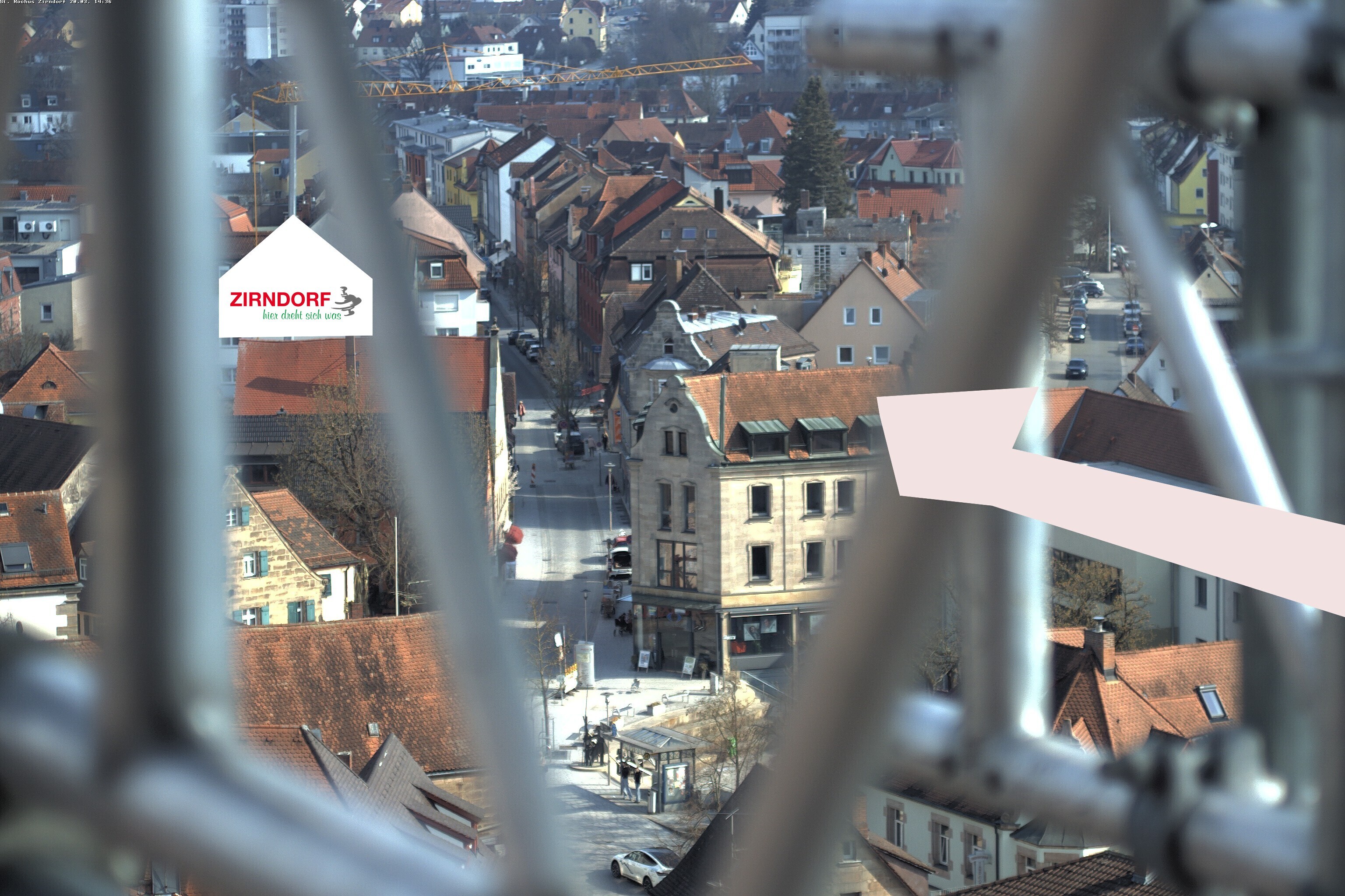Archiv Foto Webcam Kirchturm Zirndorf