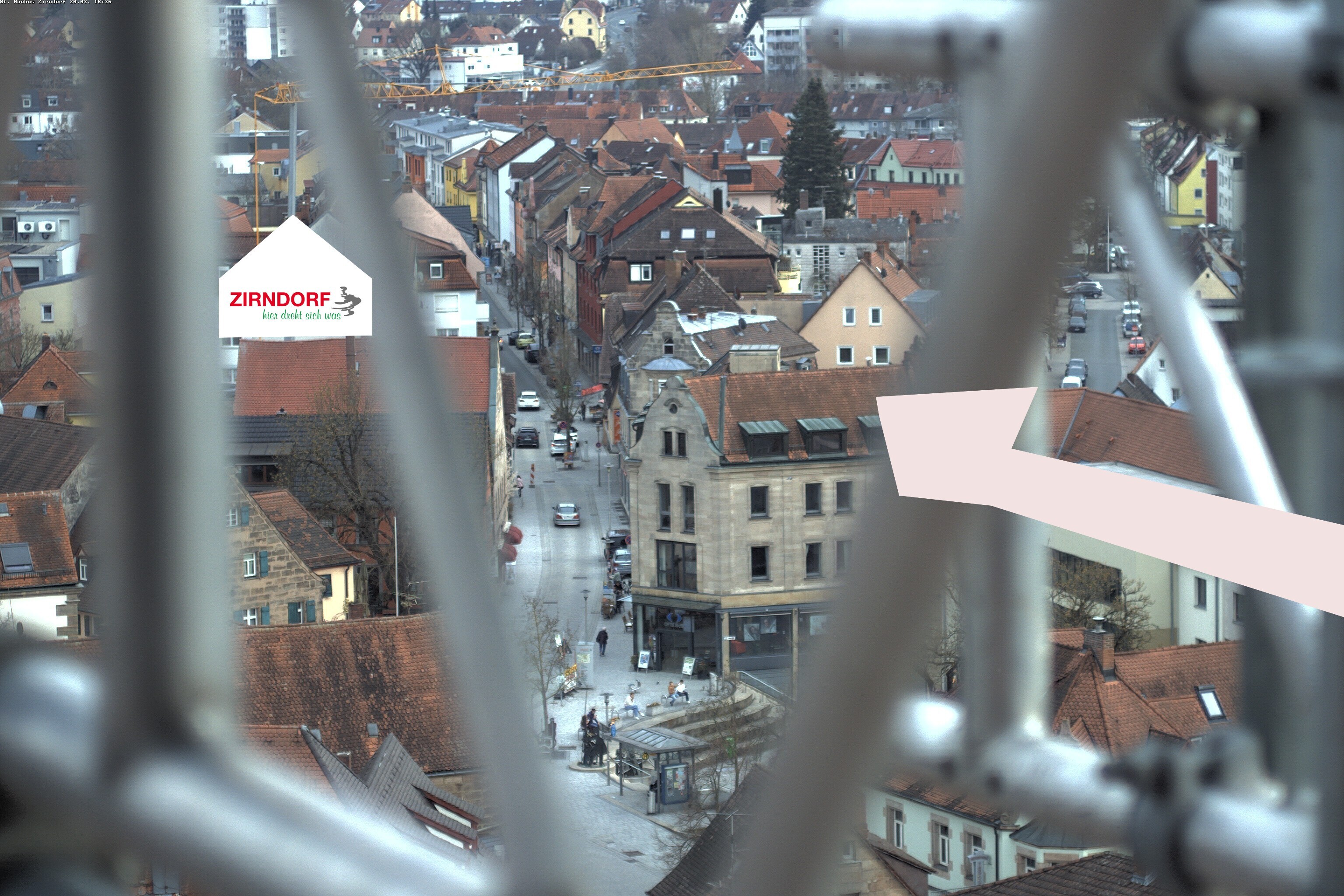 Archiv Foto Webcam Kirchturm Zirndorf
