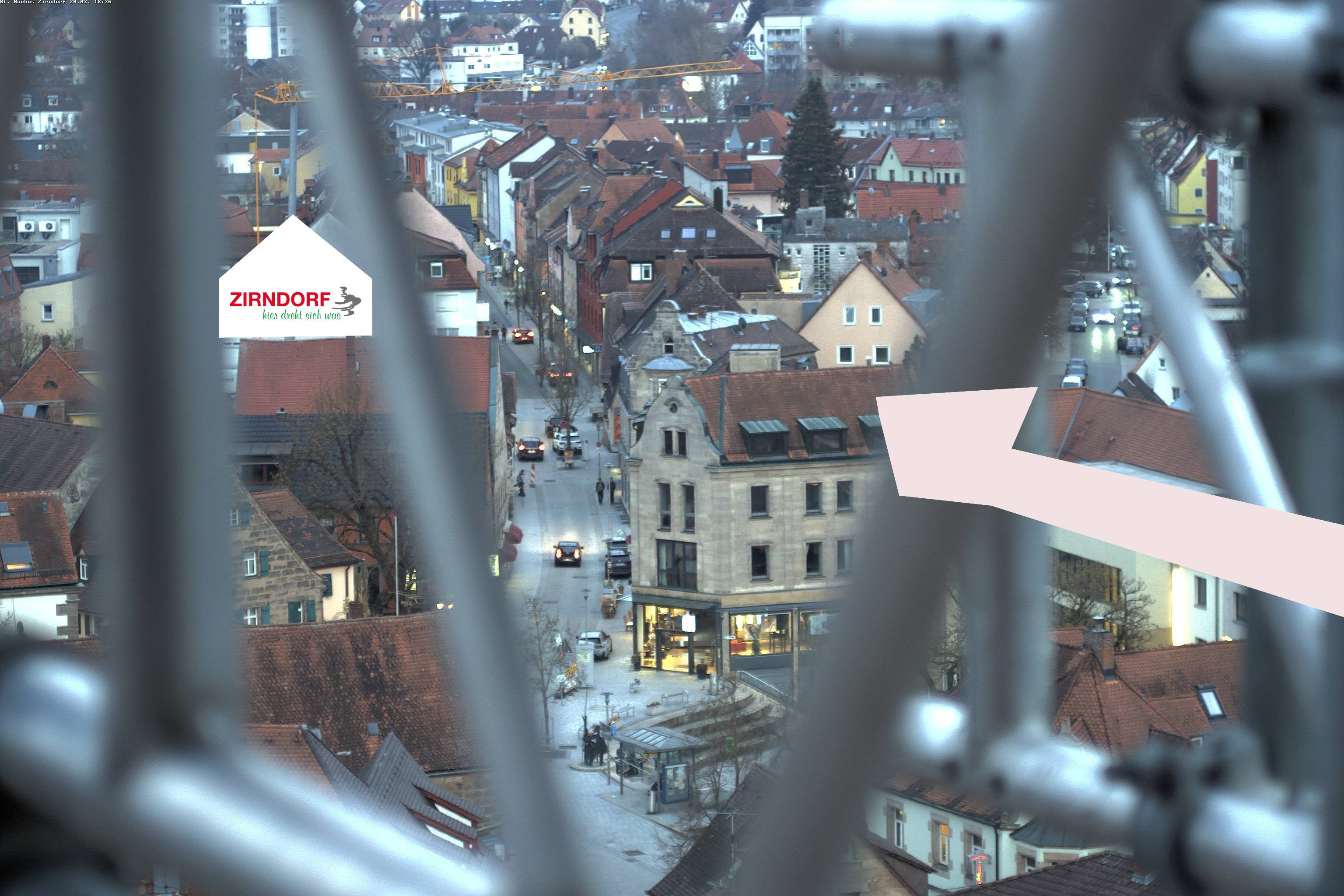 Archiv Foto Webcam Kirchturm Zirndorf