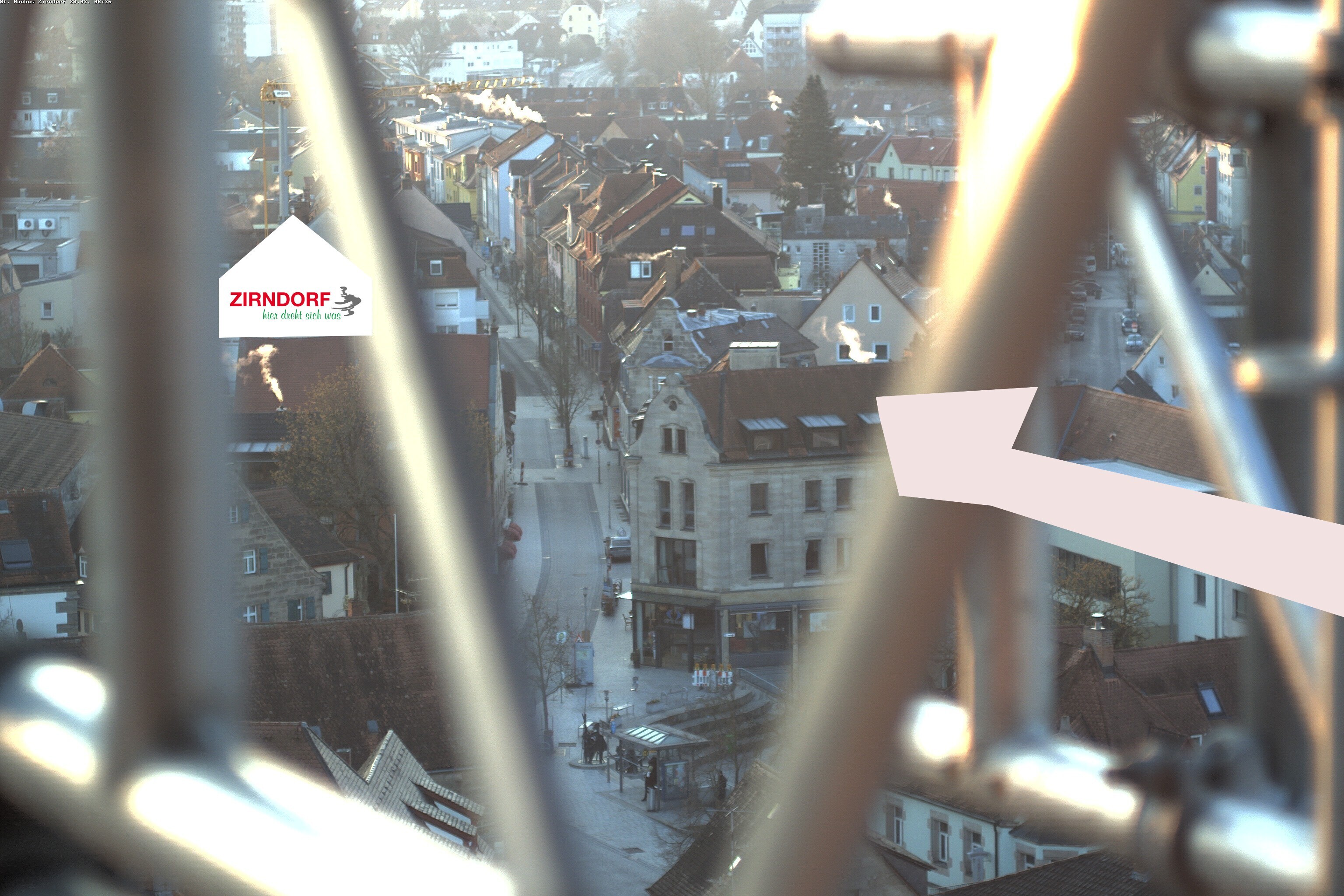 Archiv Foto Webcam Kirchturm Zirndorf