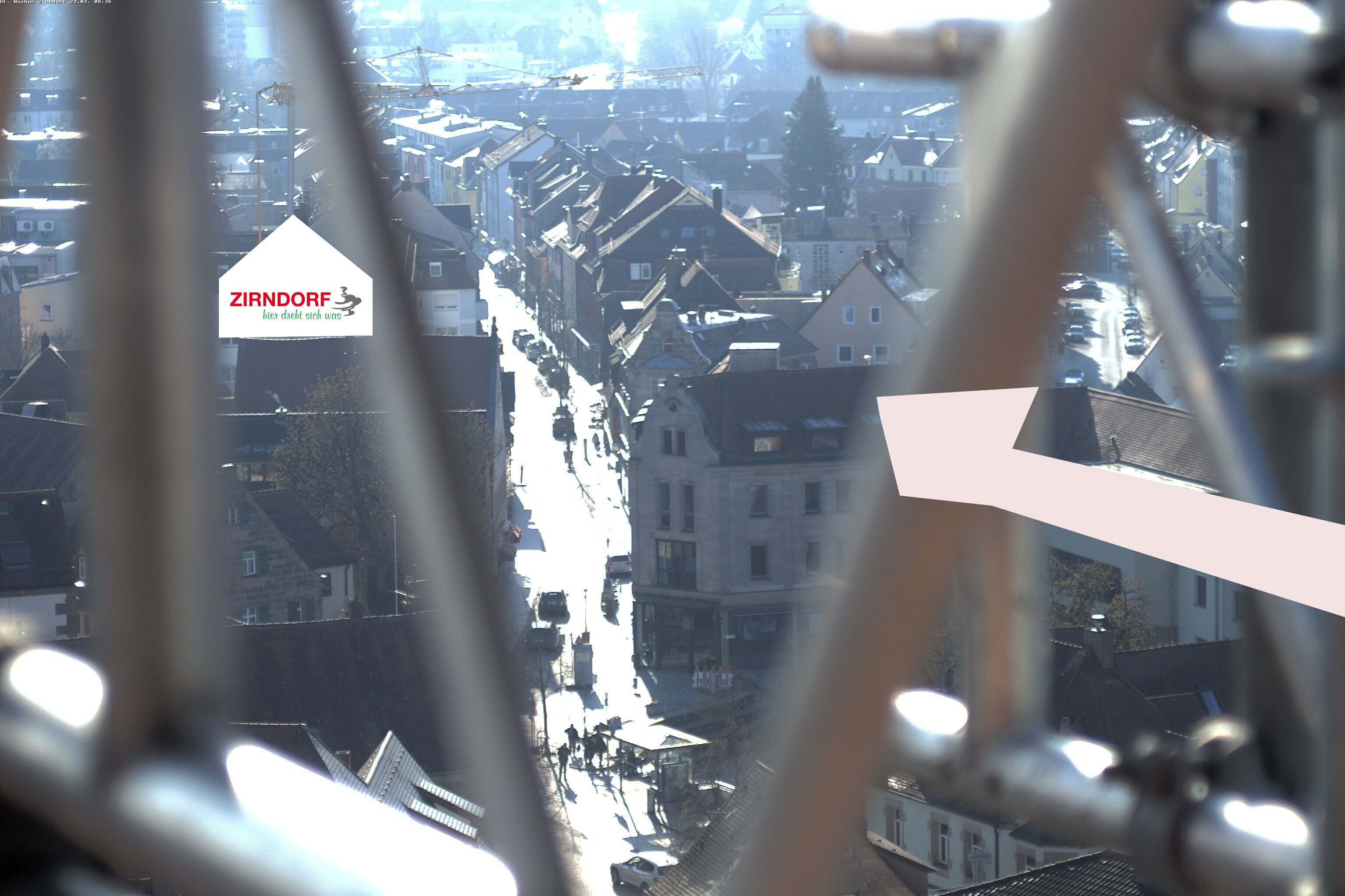 Archiv Foto Webcam Kirchturm Zirndorf